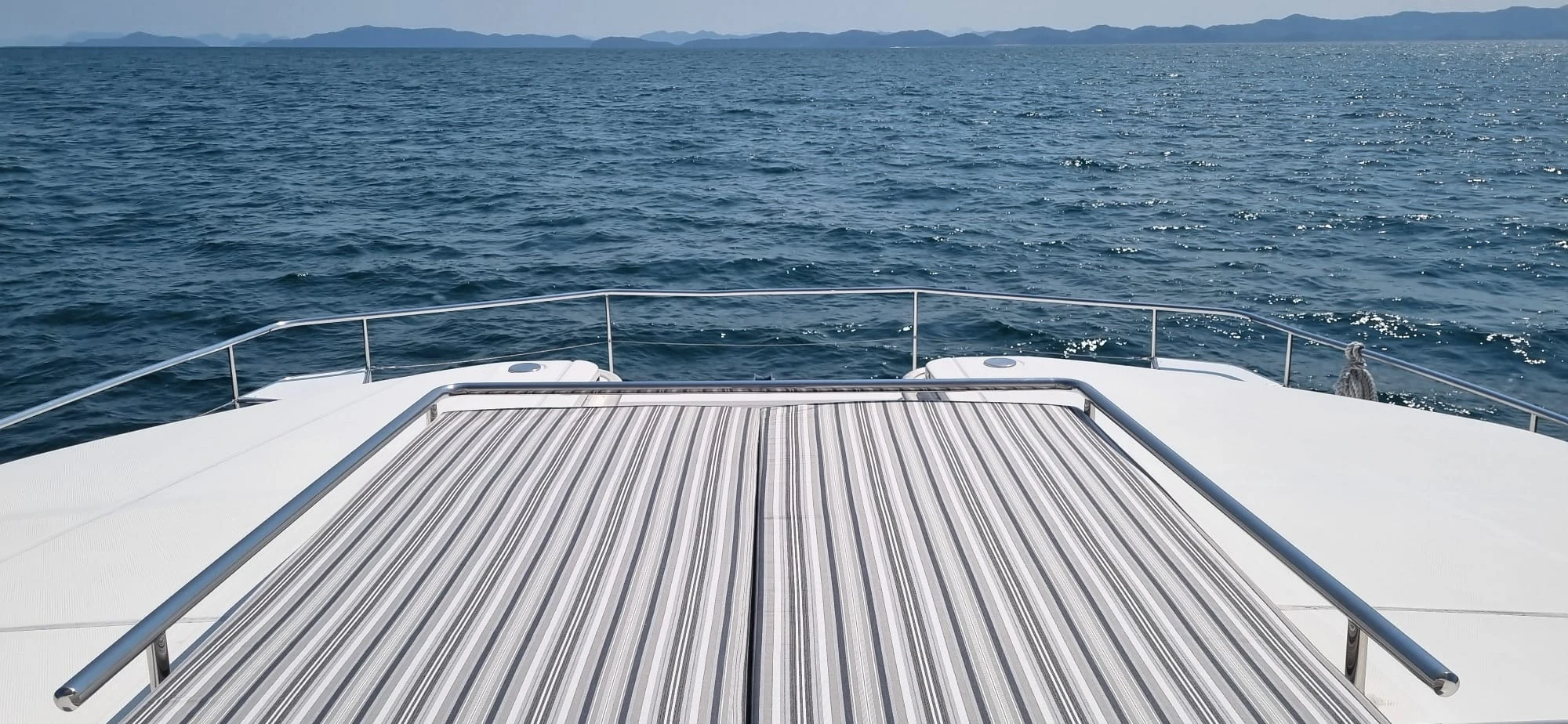 a deck of a boat aboard HARMONY CAT Yacht for Sale