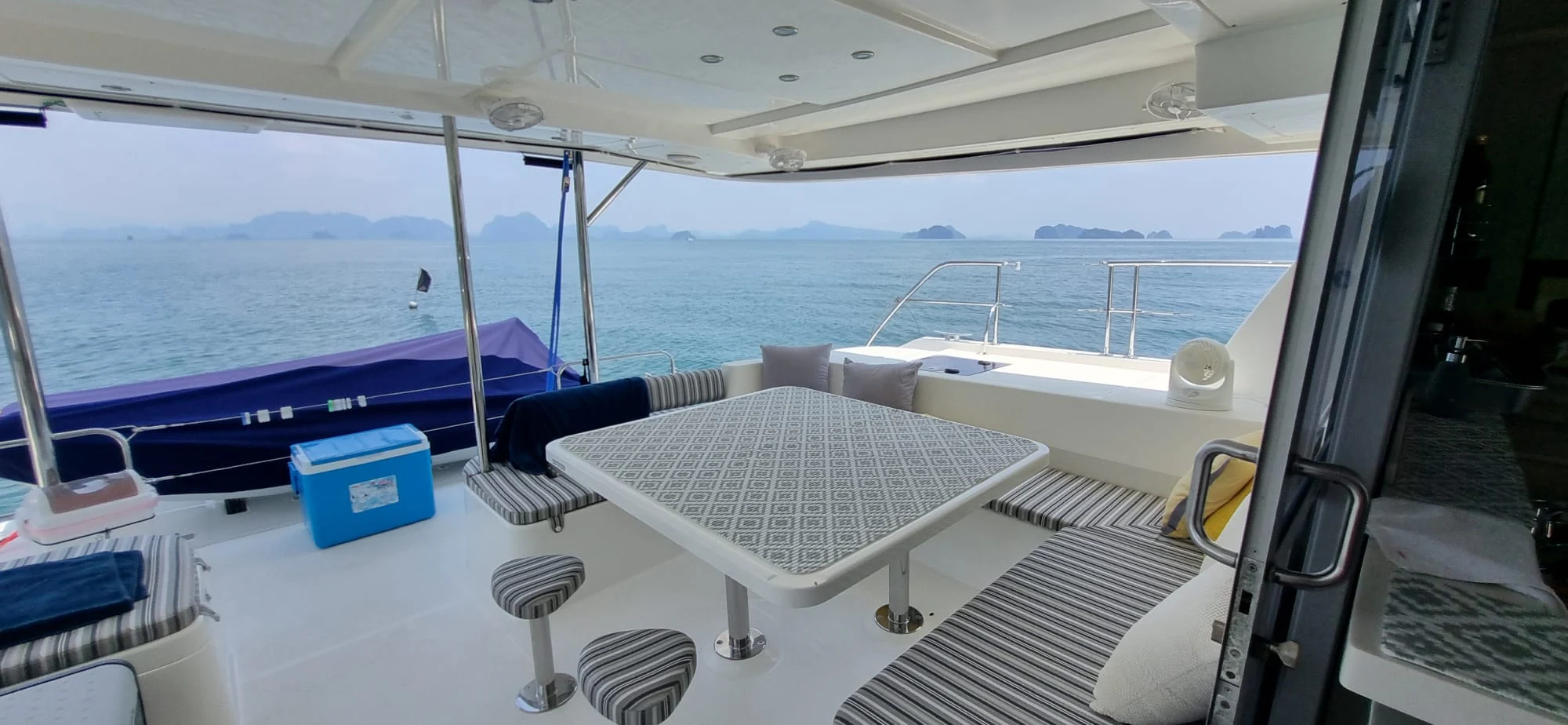 a boat on the water aboard HARMONY CAT Yacht for Sale