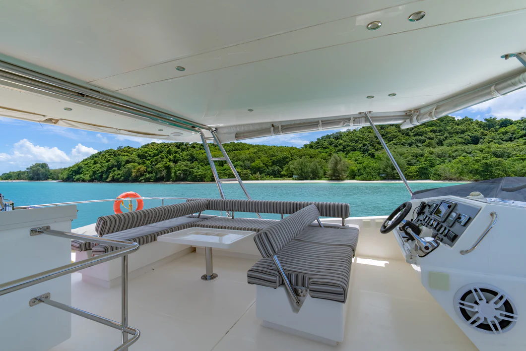 a boat on the water aboard HARMONY CAT Yacht for Sale