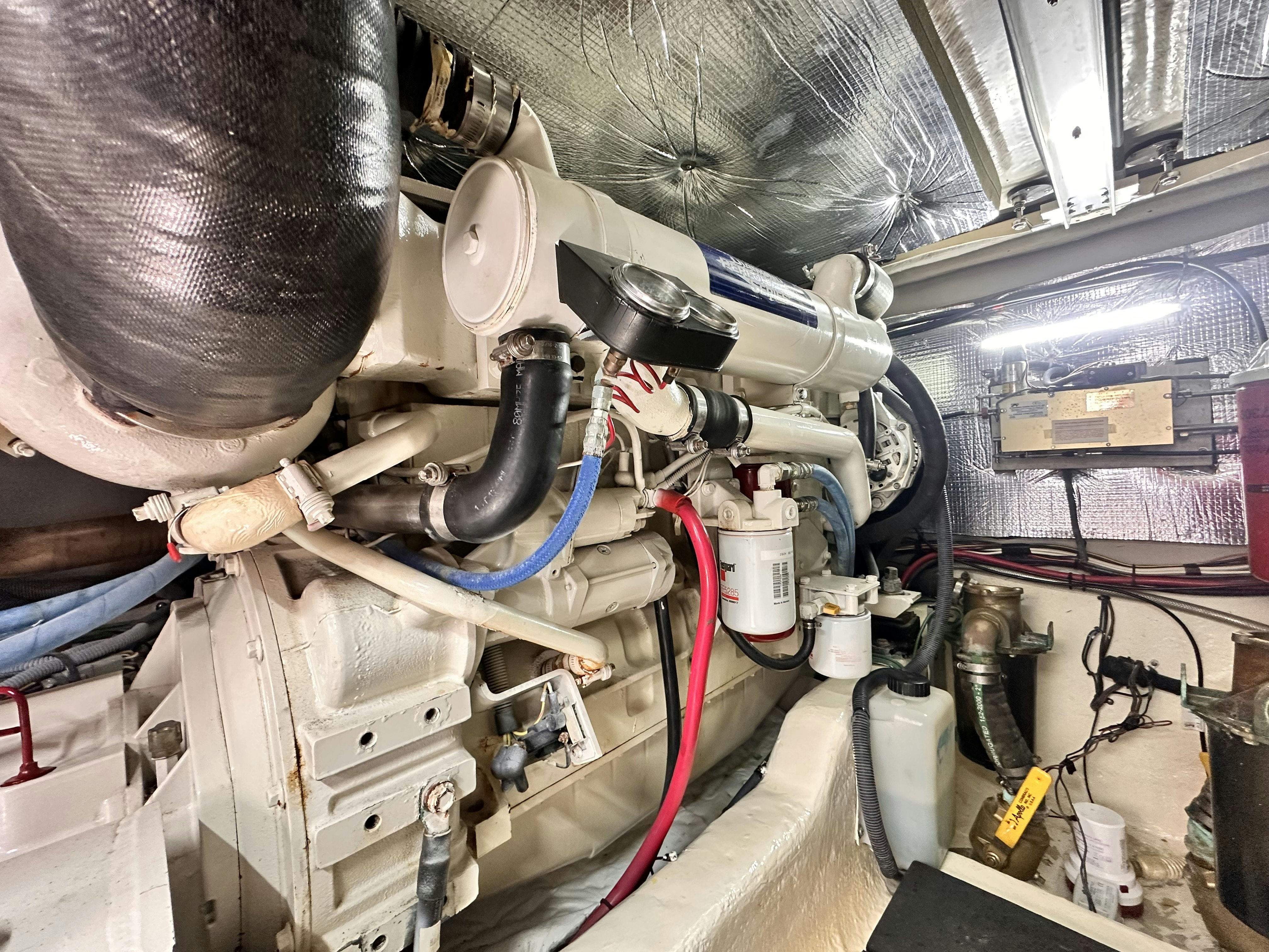 a machine with a large metal object aboard LANAKILA Yacht for Sale