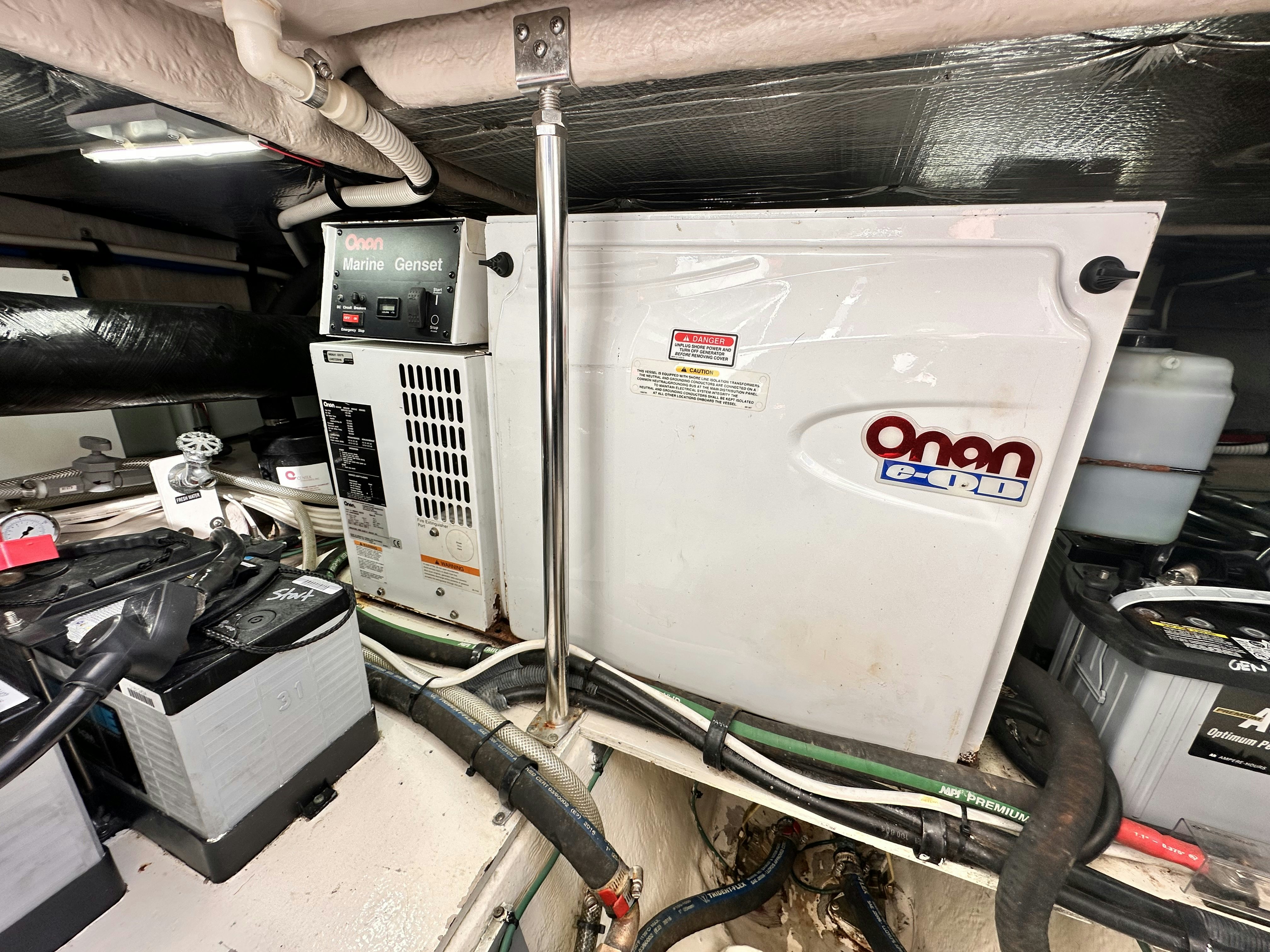 a machine with a large piece of equipment in it aboard LANAKILA Yacht for Sale