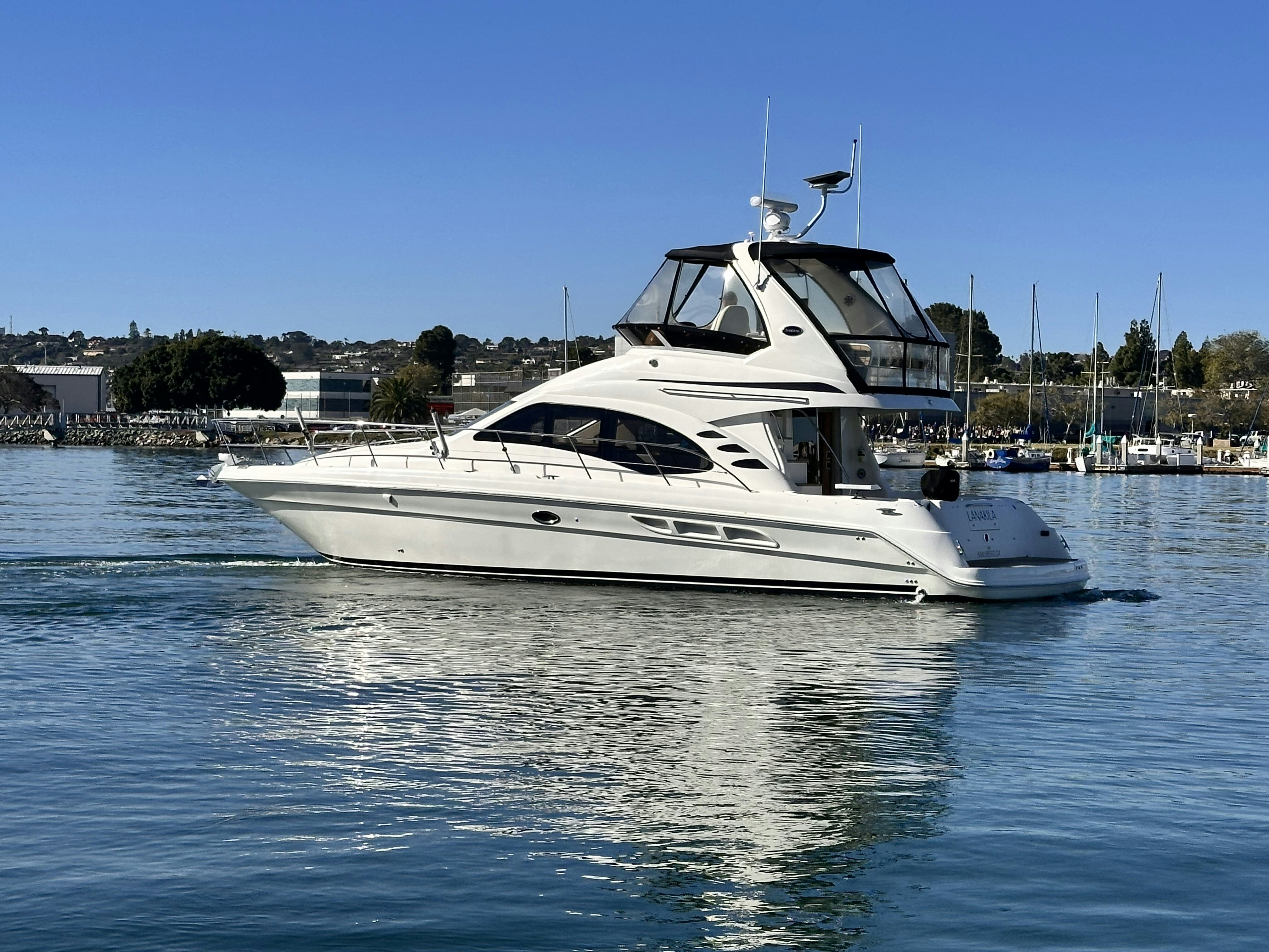 a boat on the water aboard LANAKILA Yacht for Sale