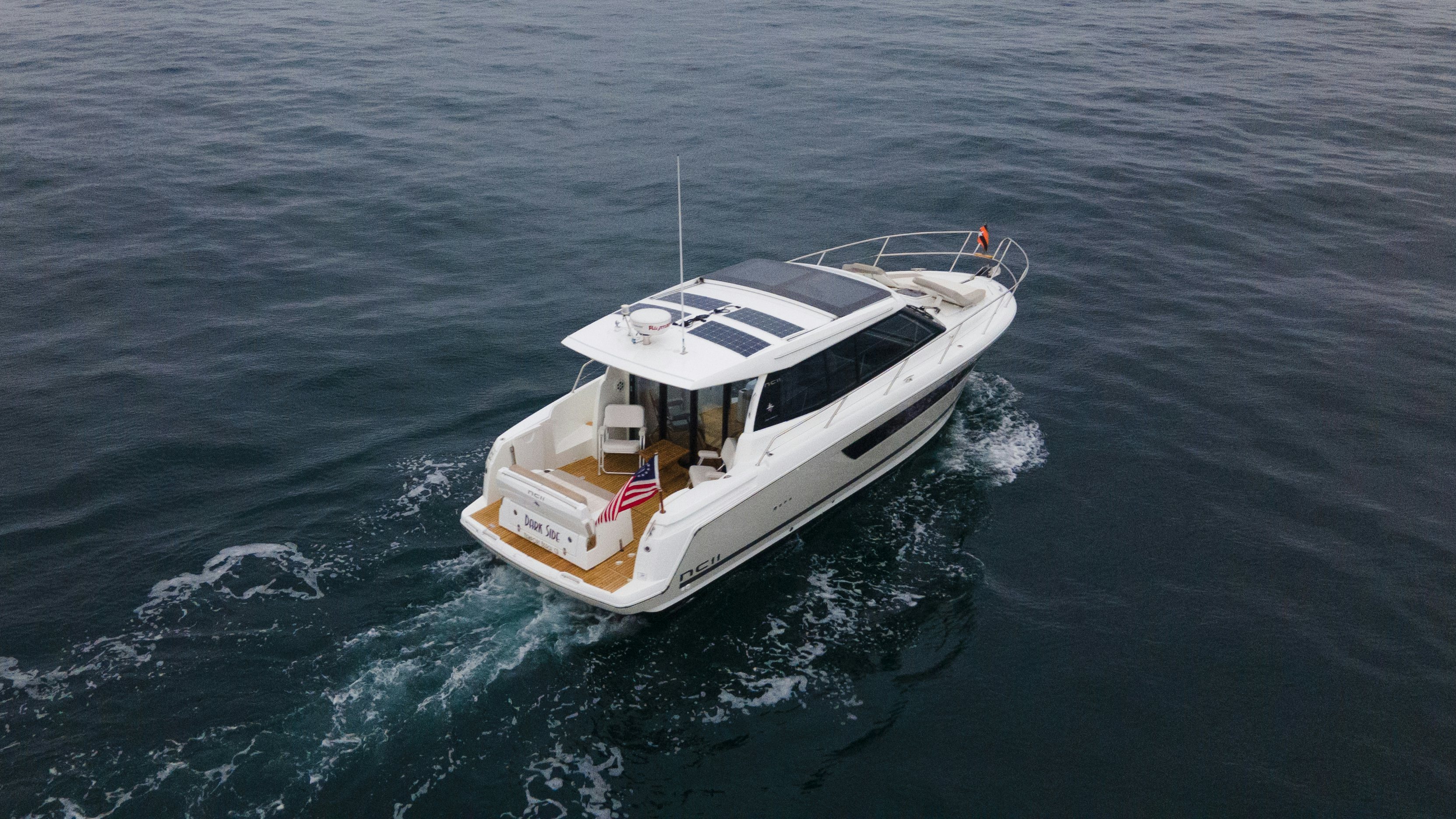 a boat in the water aboard DARK SIDE Yacht for Sale