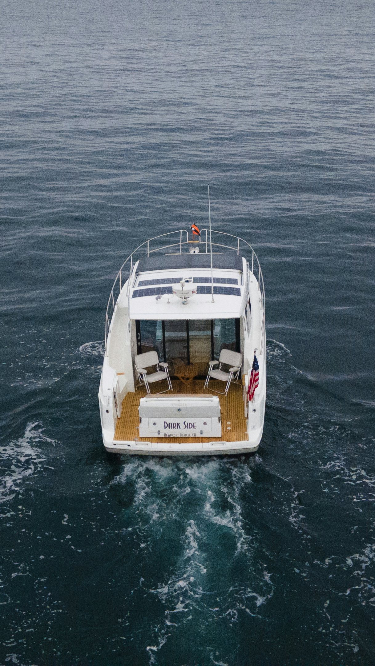 a boat on the water aboard DARK SIDE Yacht for Sale