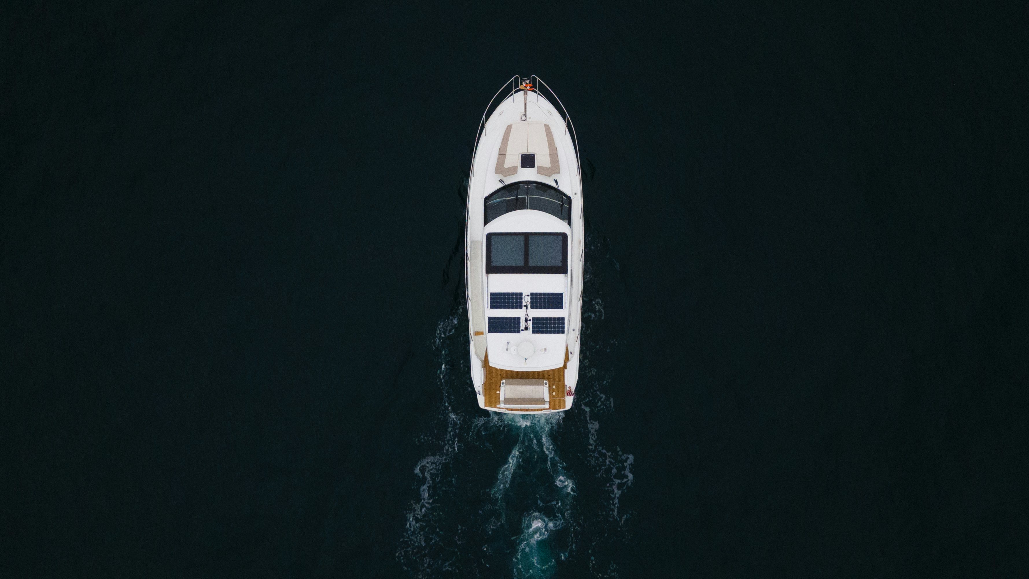 a space ship in space aboard DARK SIDE Yacht for Sale