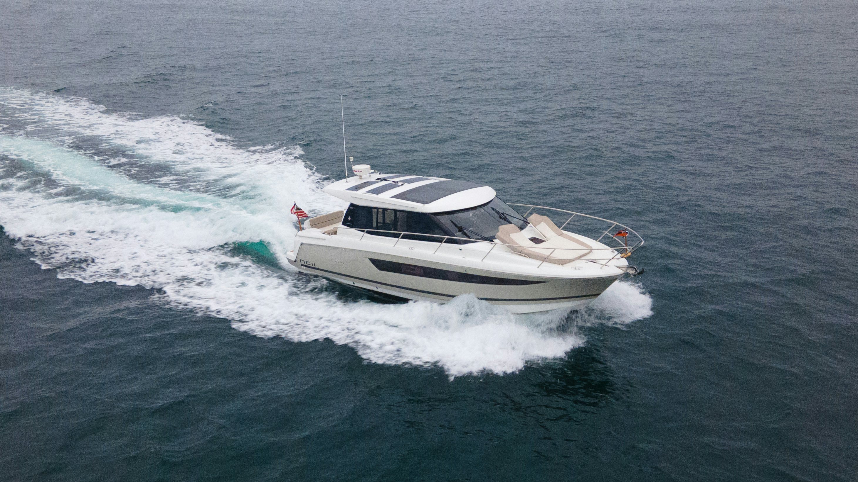 a boat on the water aboard DARK SIDE Yacht for Sale