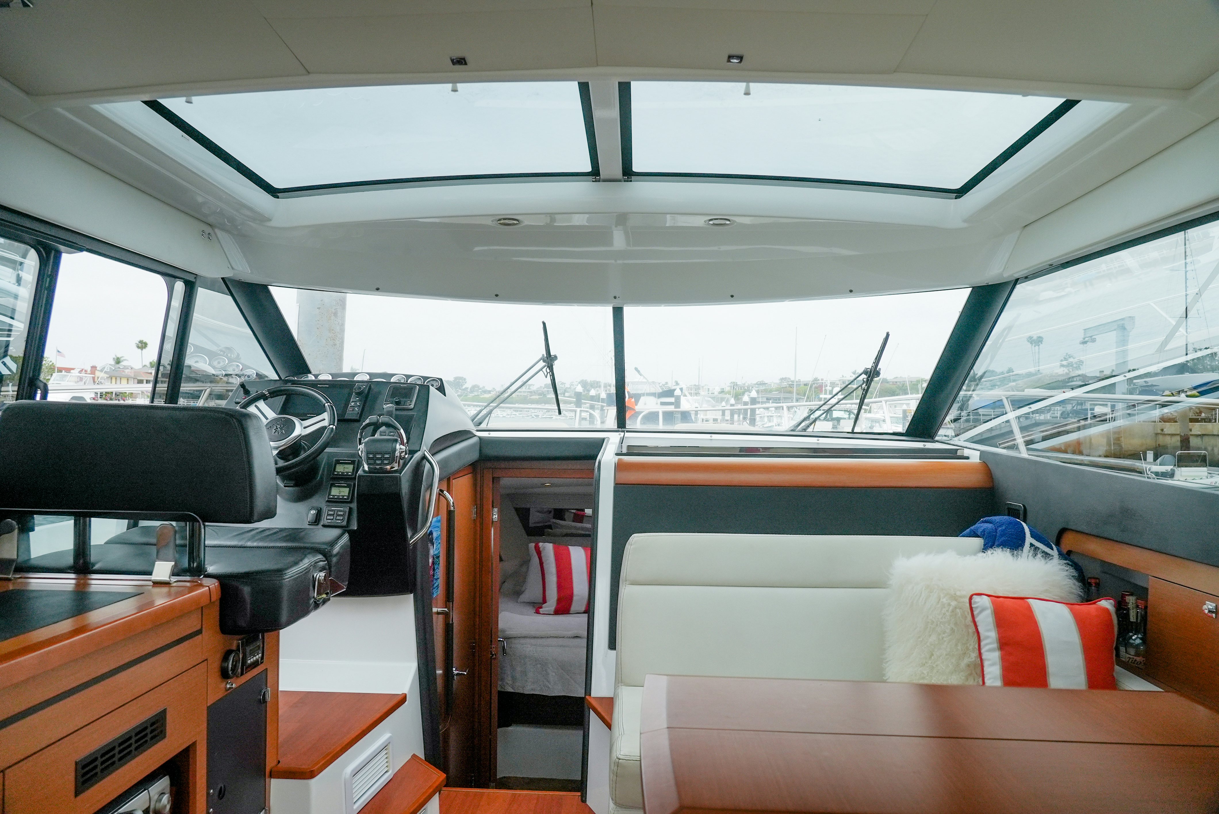 inside of a vehicle aboard DARK SIDE Yacht for Sale