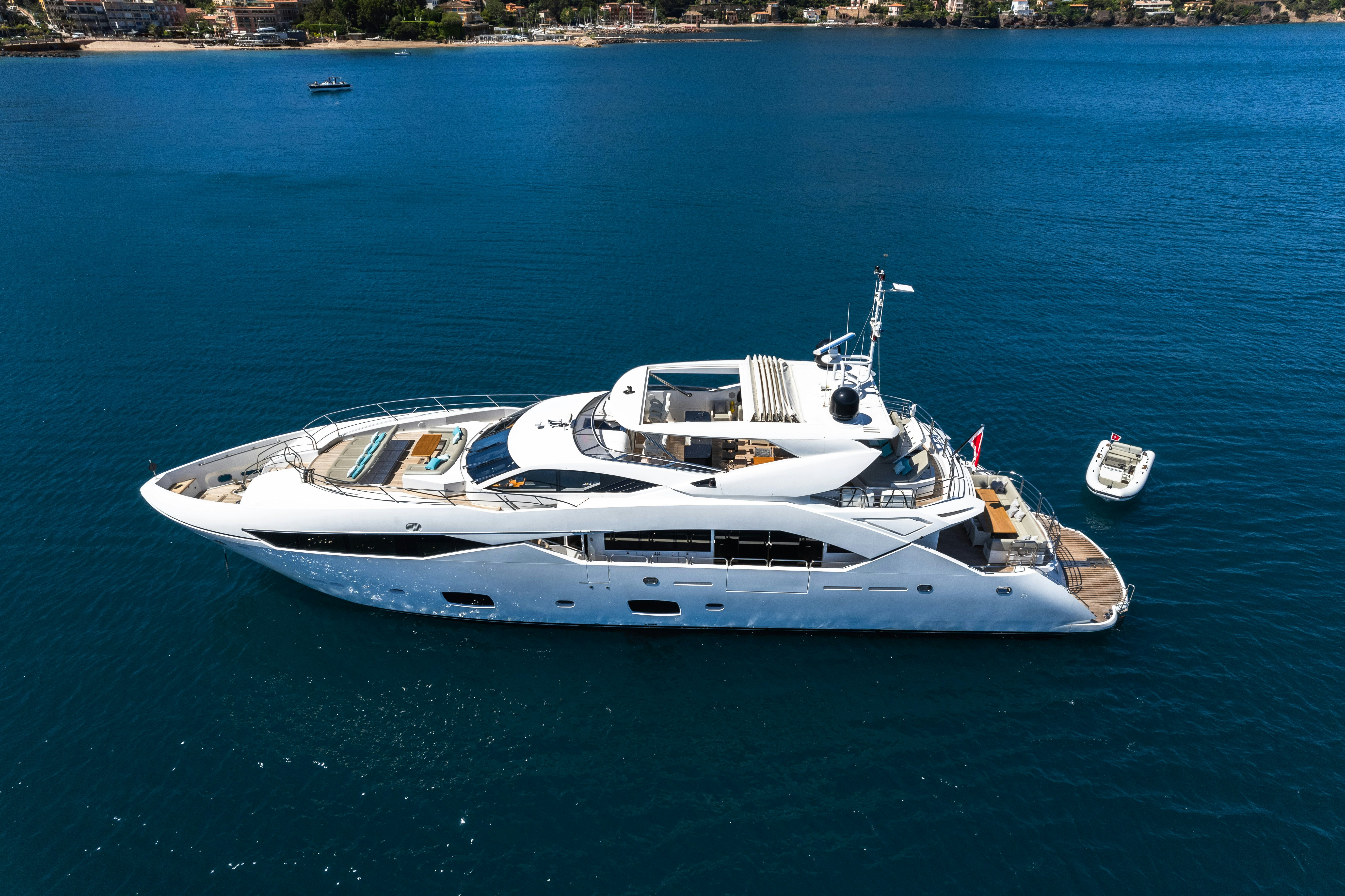 a boat on the water aboard LADY VOLANTIS Yacht for Sale