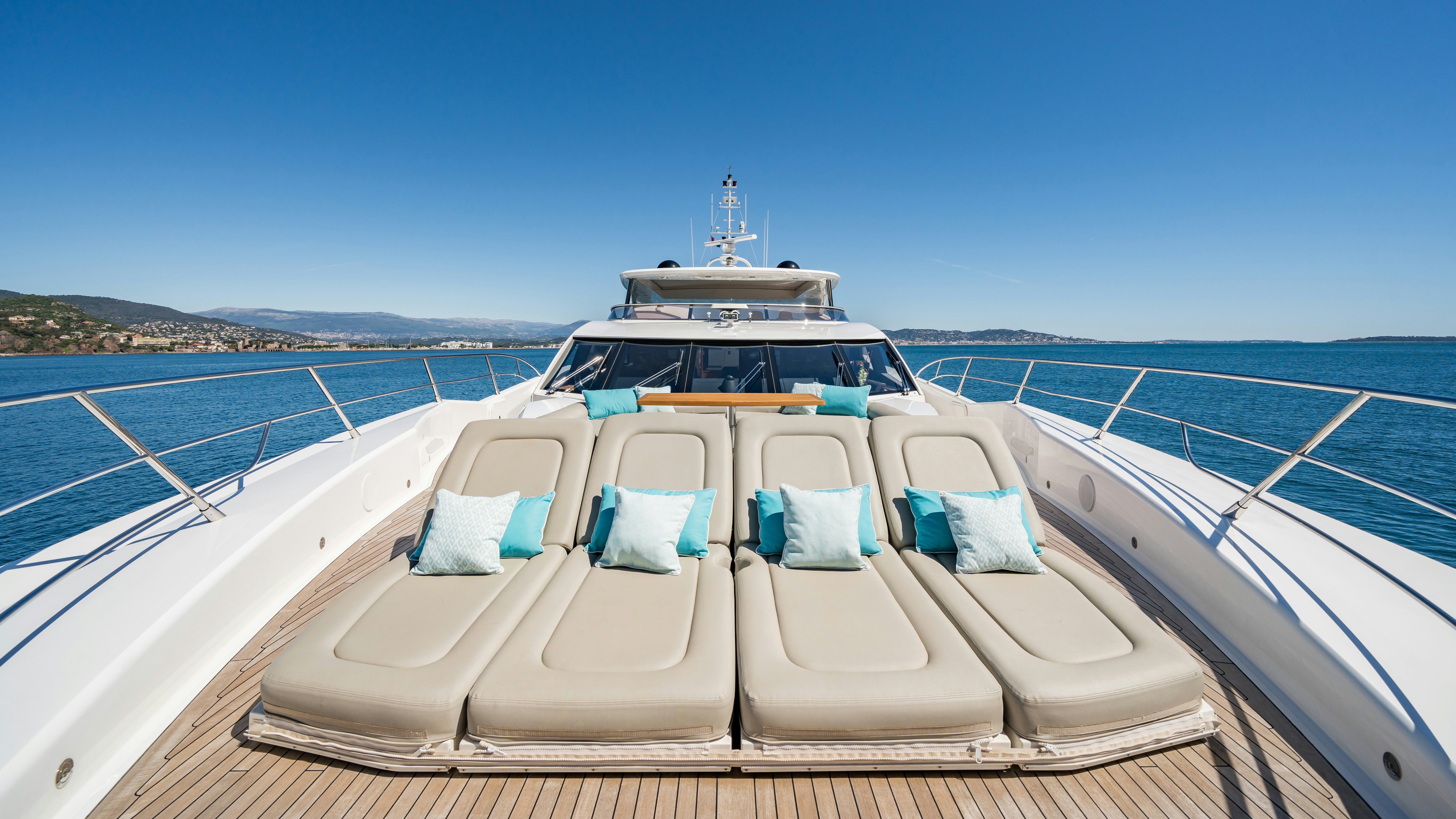 a boat on the water aboard LADY VOLANTIS Yacht for Sale