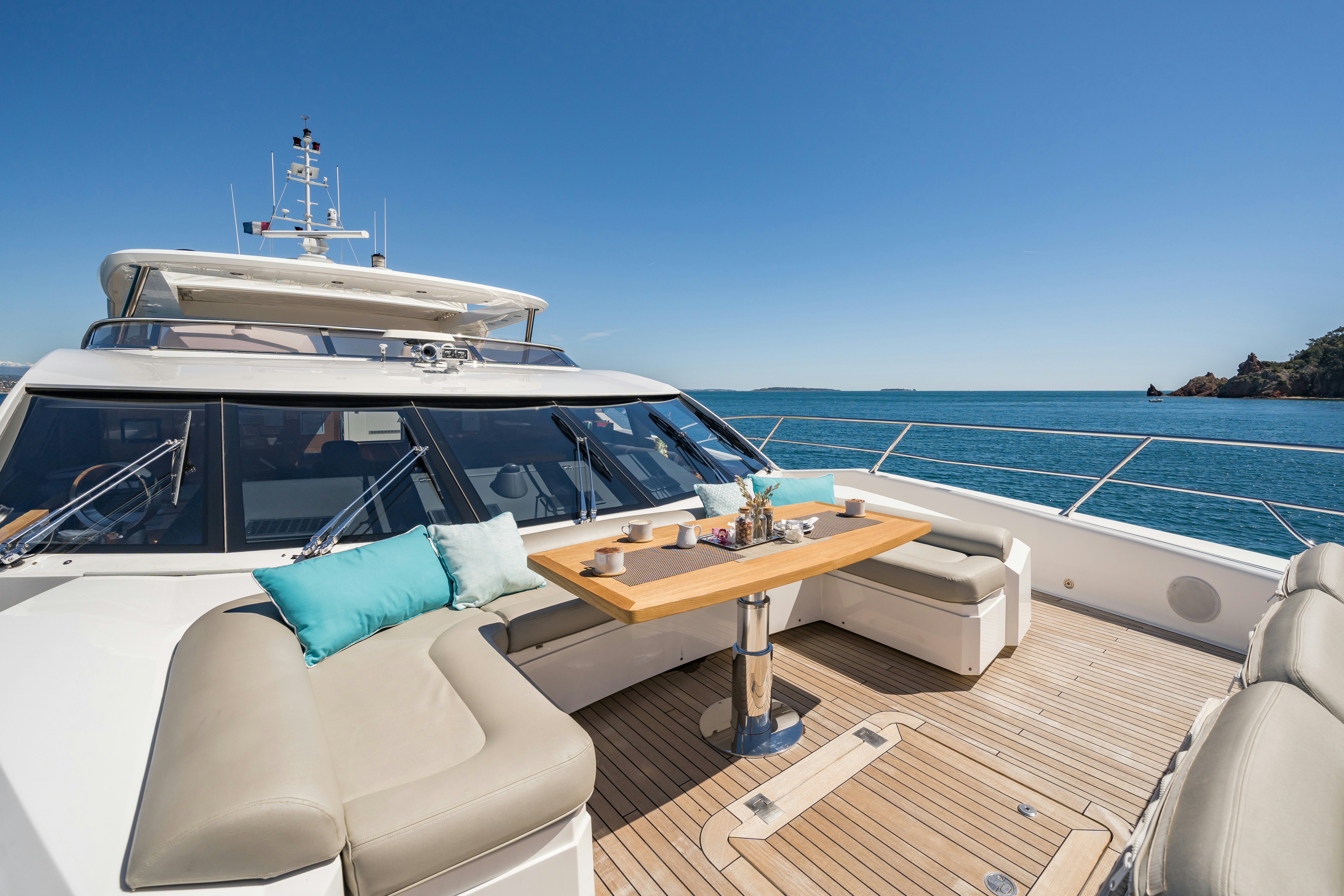 a boat on a boat aboard LADY VOLANTIS Yacht for Sale