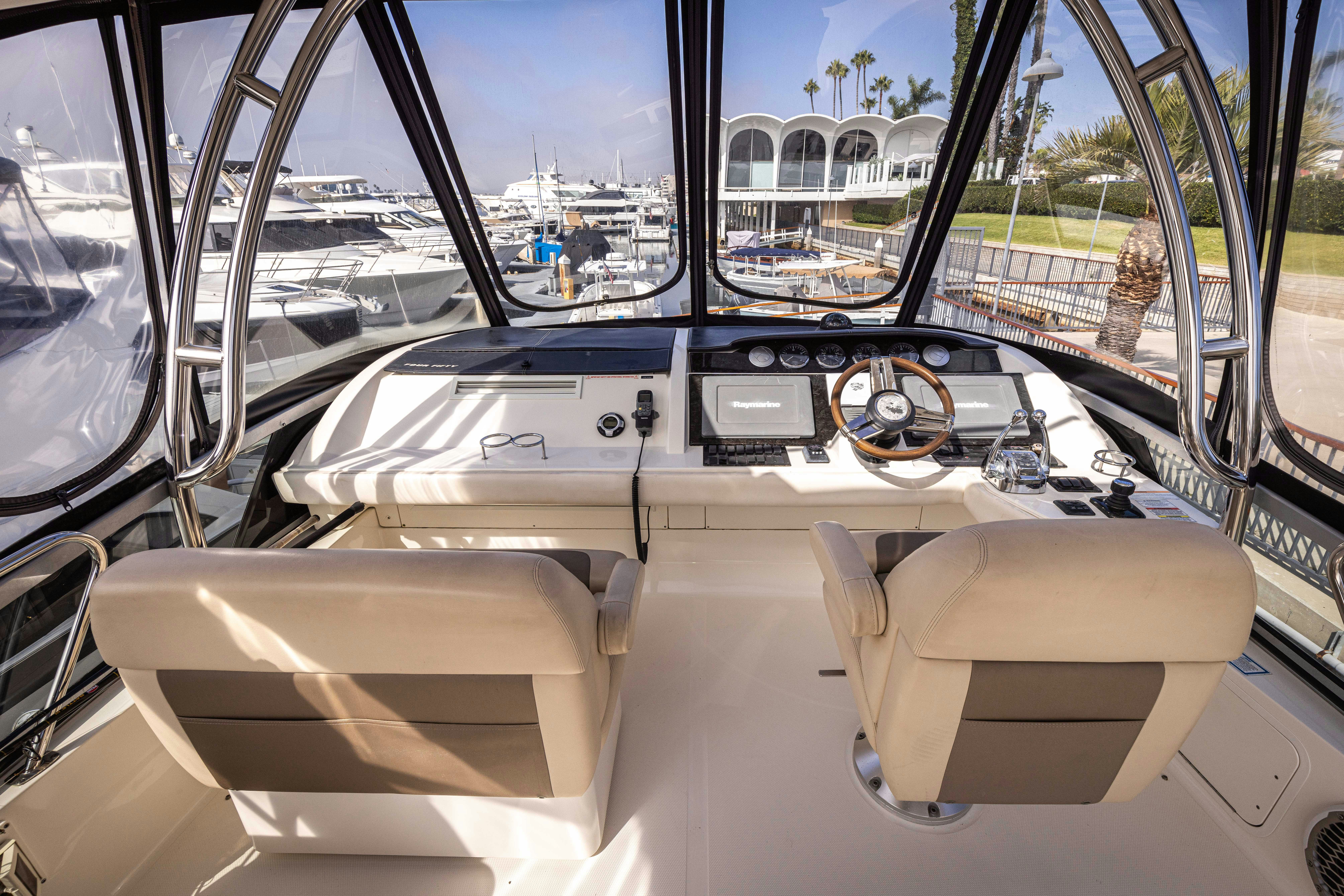 inside of a car aboard KA-BAR Yacht for Sale