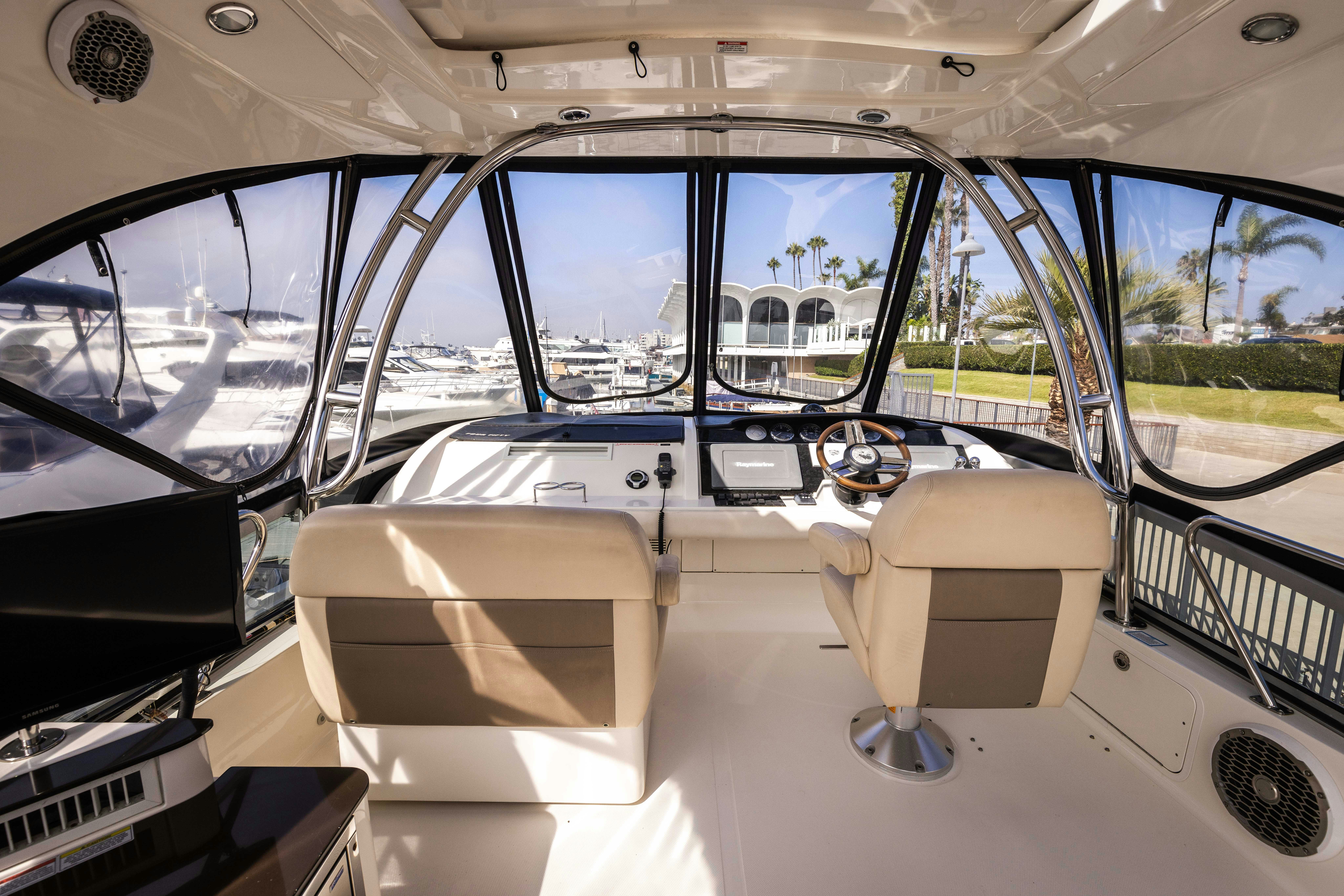inside of a car aboard KA-BAR Yacht for Sale