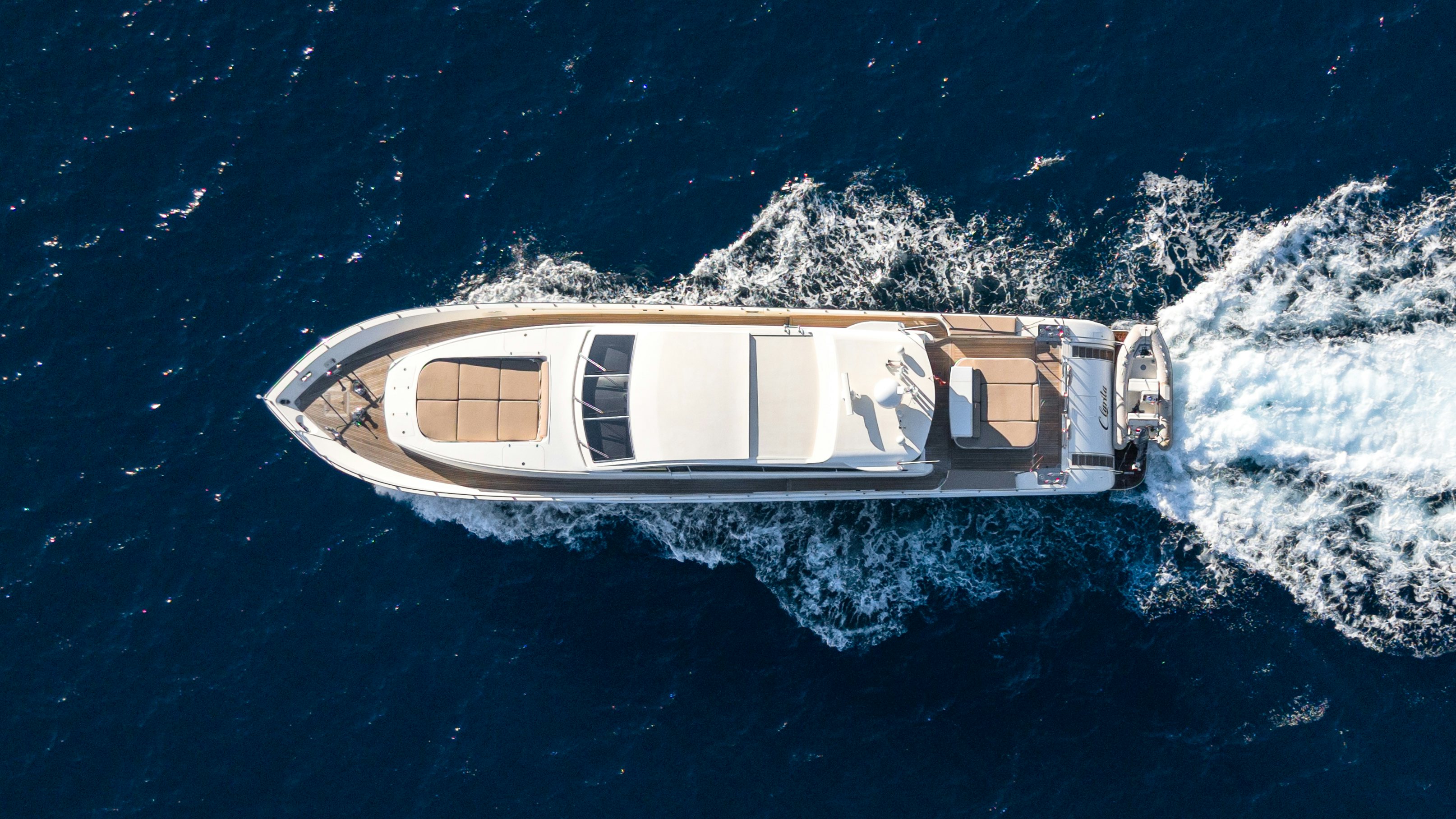 a boat in the water aboard CLARITA Yacht for Sale