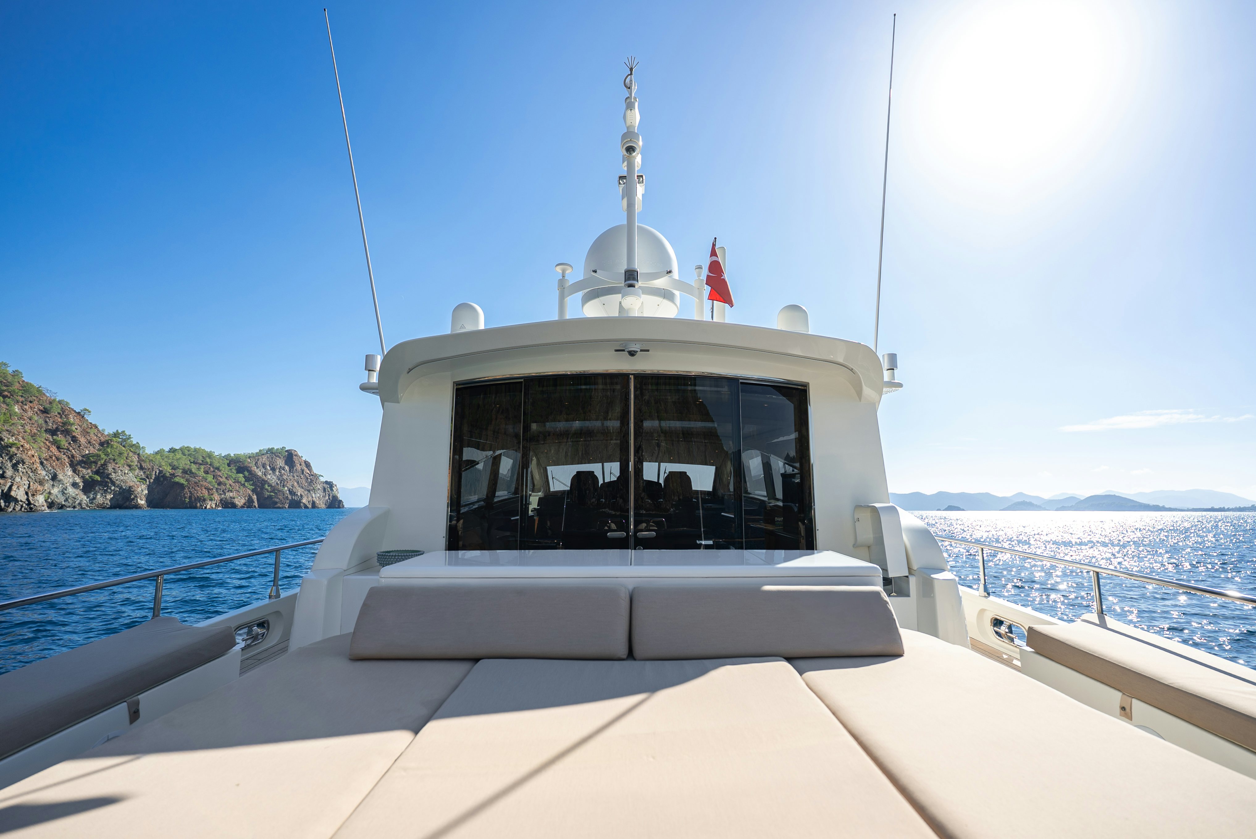 a boat on the water aboard CLARITA Yacht for Sale