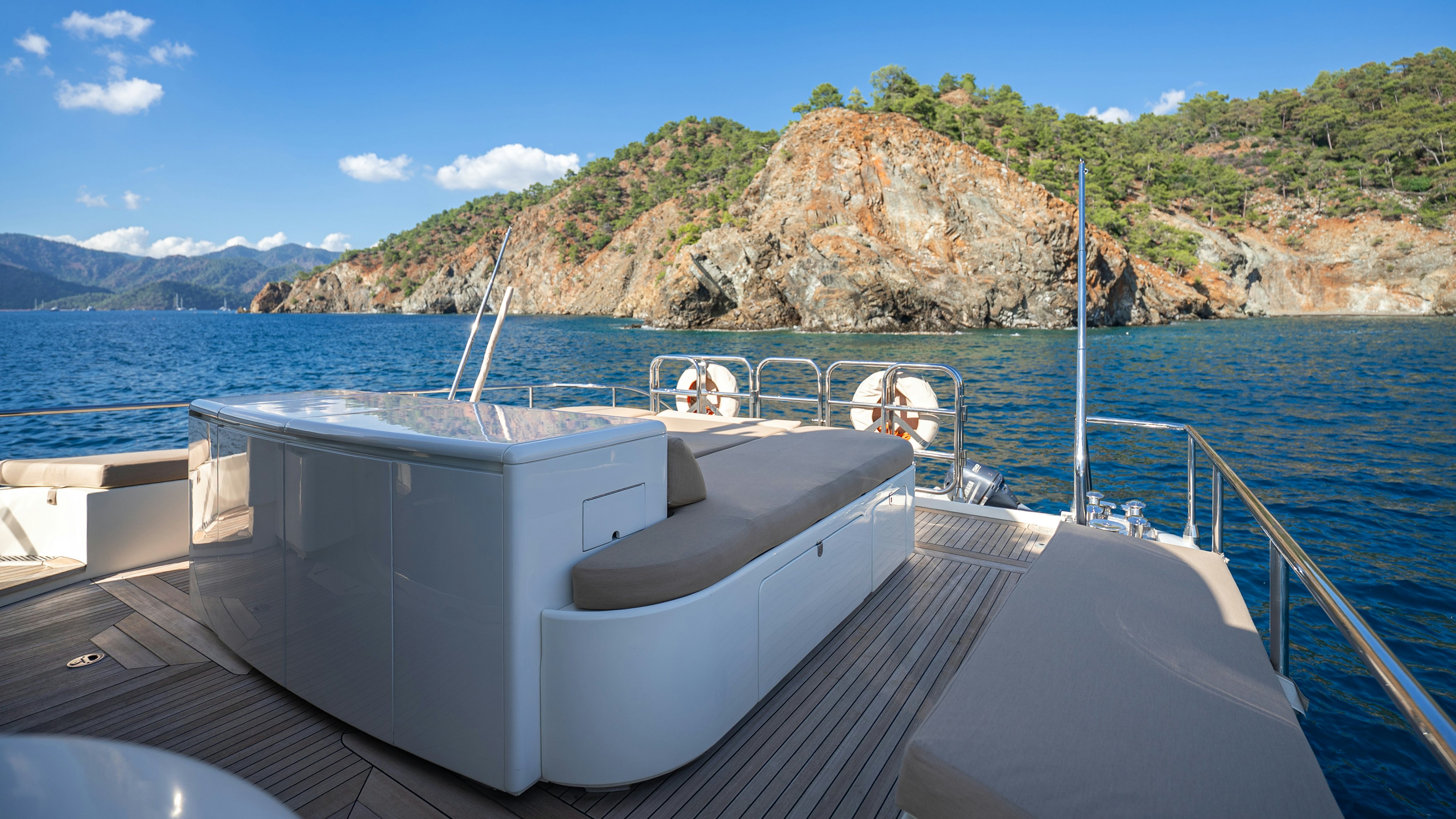 a boat on the water aboard CLARITA Yacht for Sale