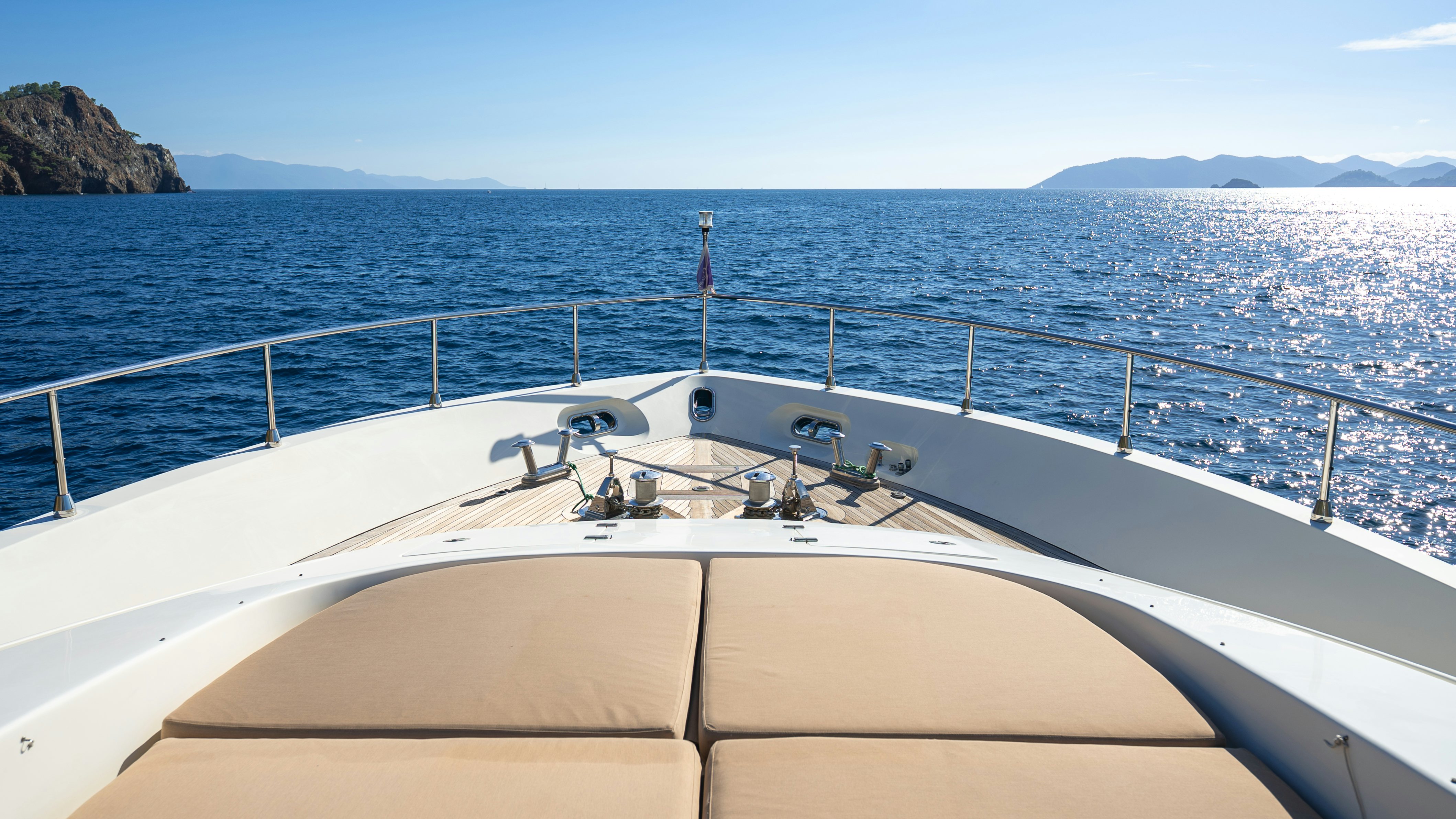 a boat on the water aboard CLARITA Yacht for Sale