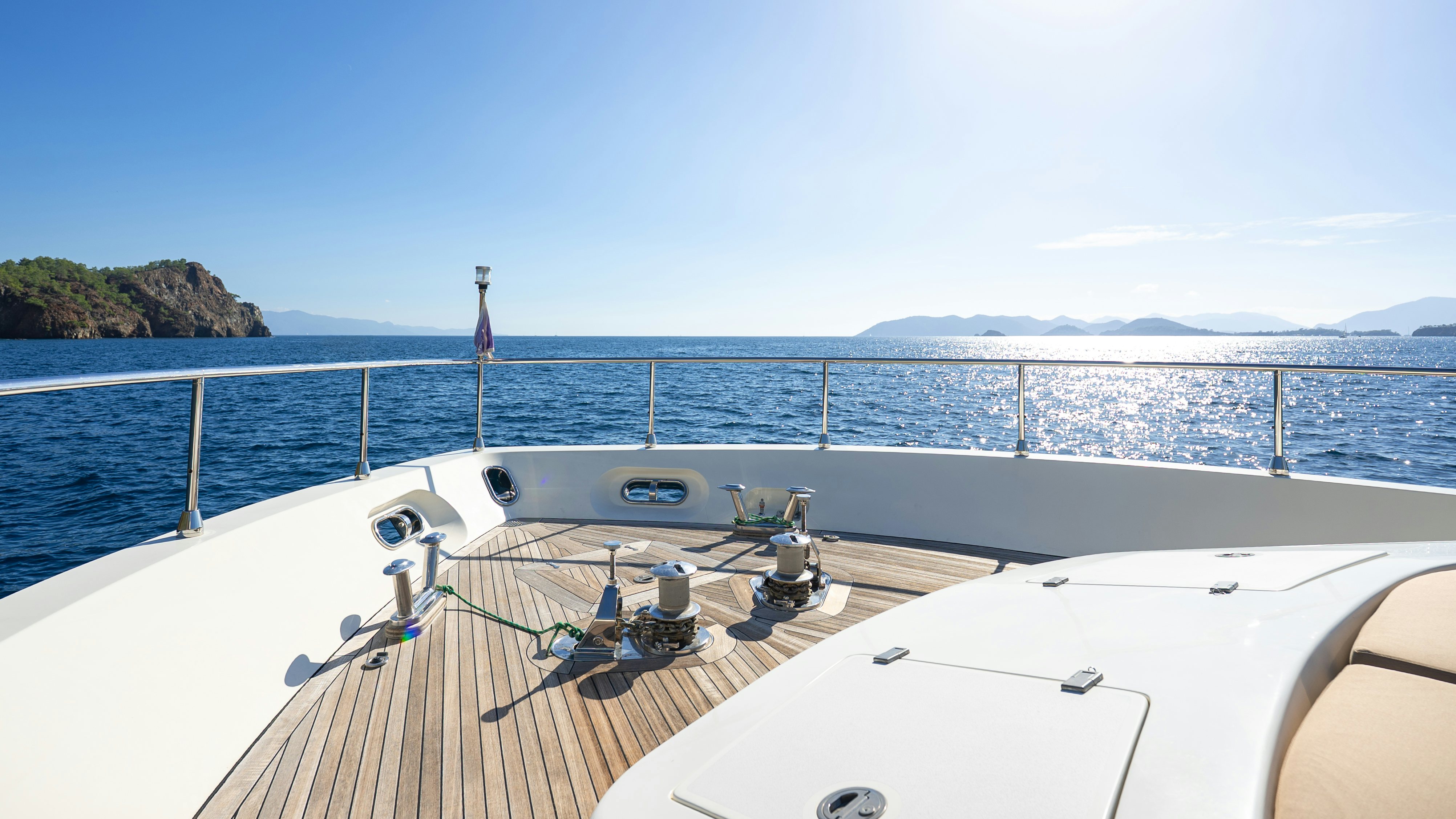 a boat on the water aboard CLARITA Yacht for Sale