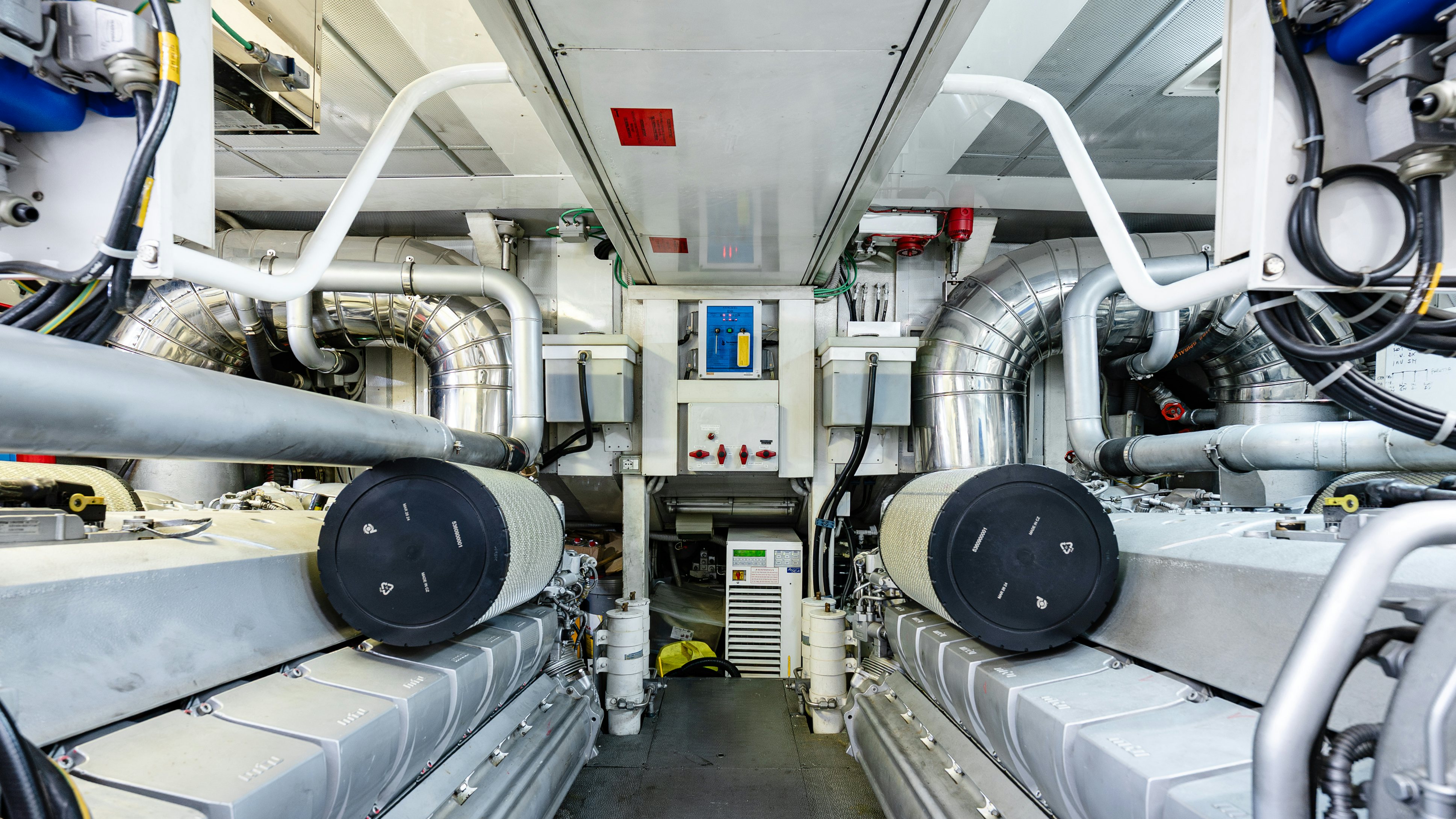 a large white machine aboard CLARITA Yacht for Sale