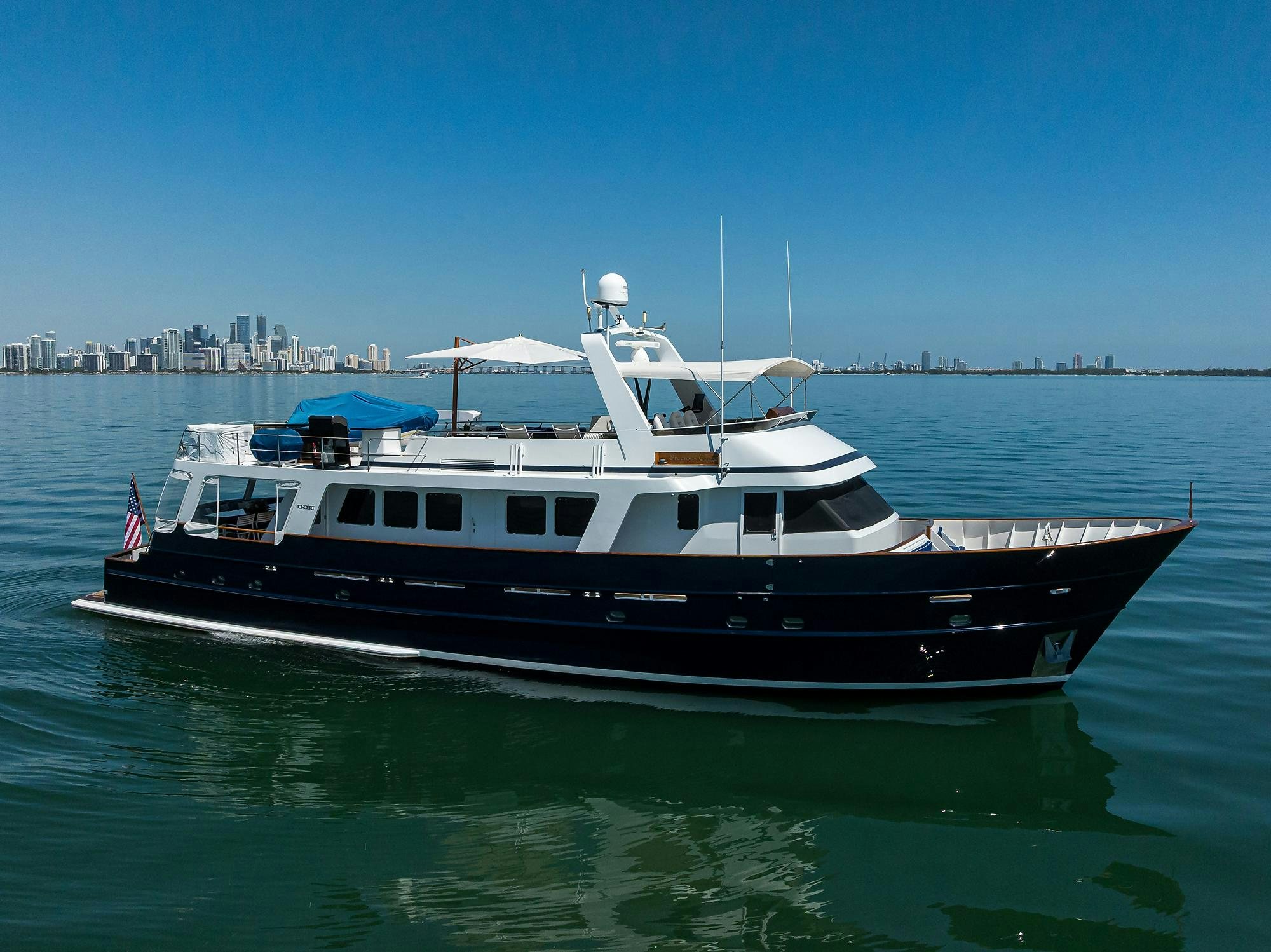 a boat on the water aboard AVENTURER Yacht for Sale