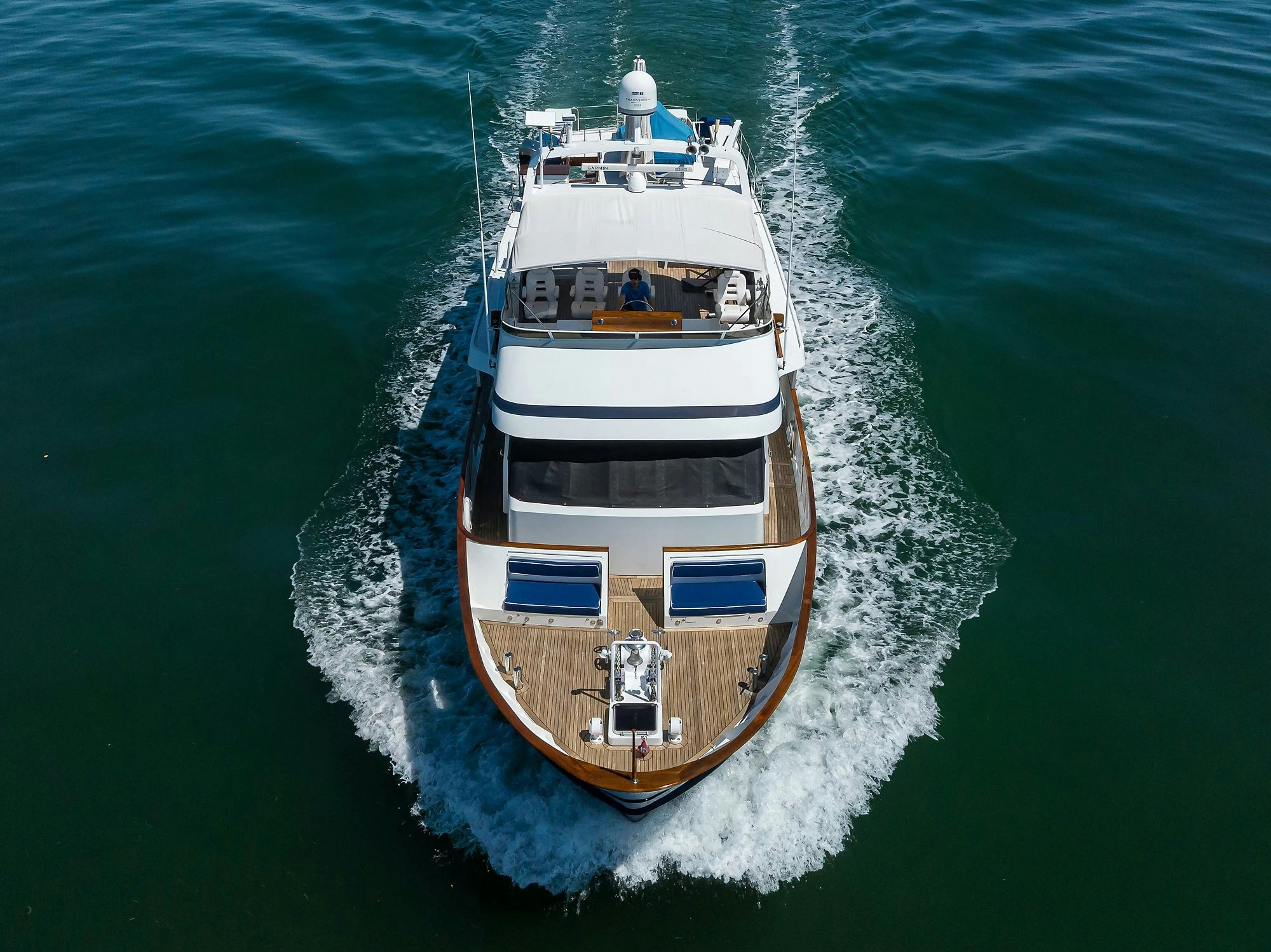a boat on the water aboard AVENTURER Yacht for Sale