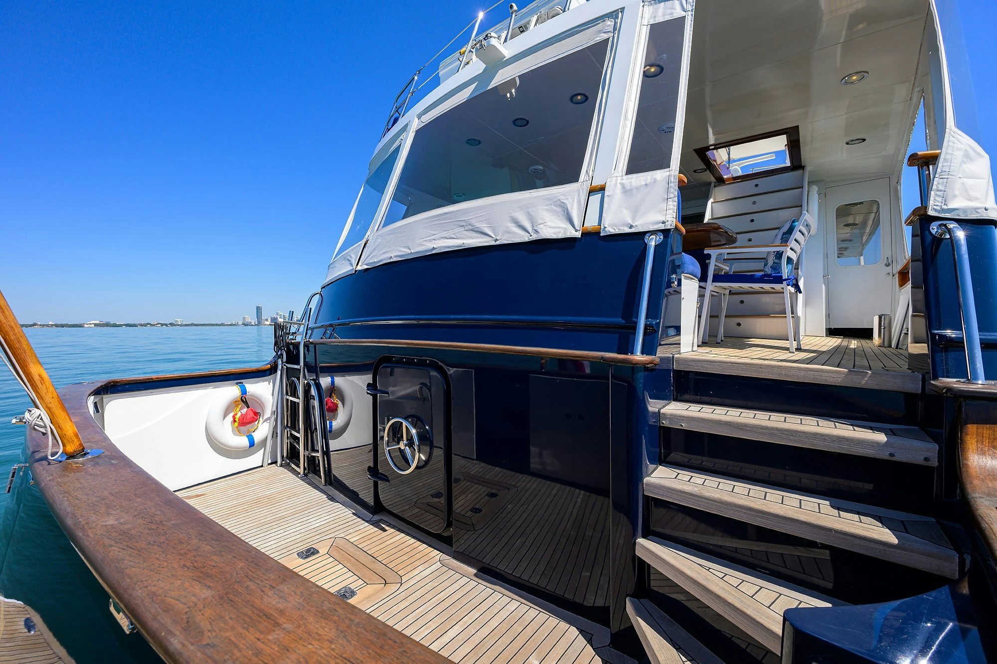 a boat on the water aboard AVENTURER Yacht for Sale