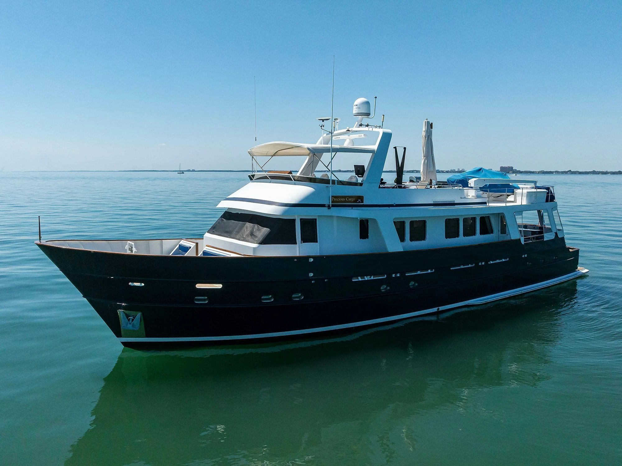 a boat on the water aboard AVENTURER Yacht for Sale