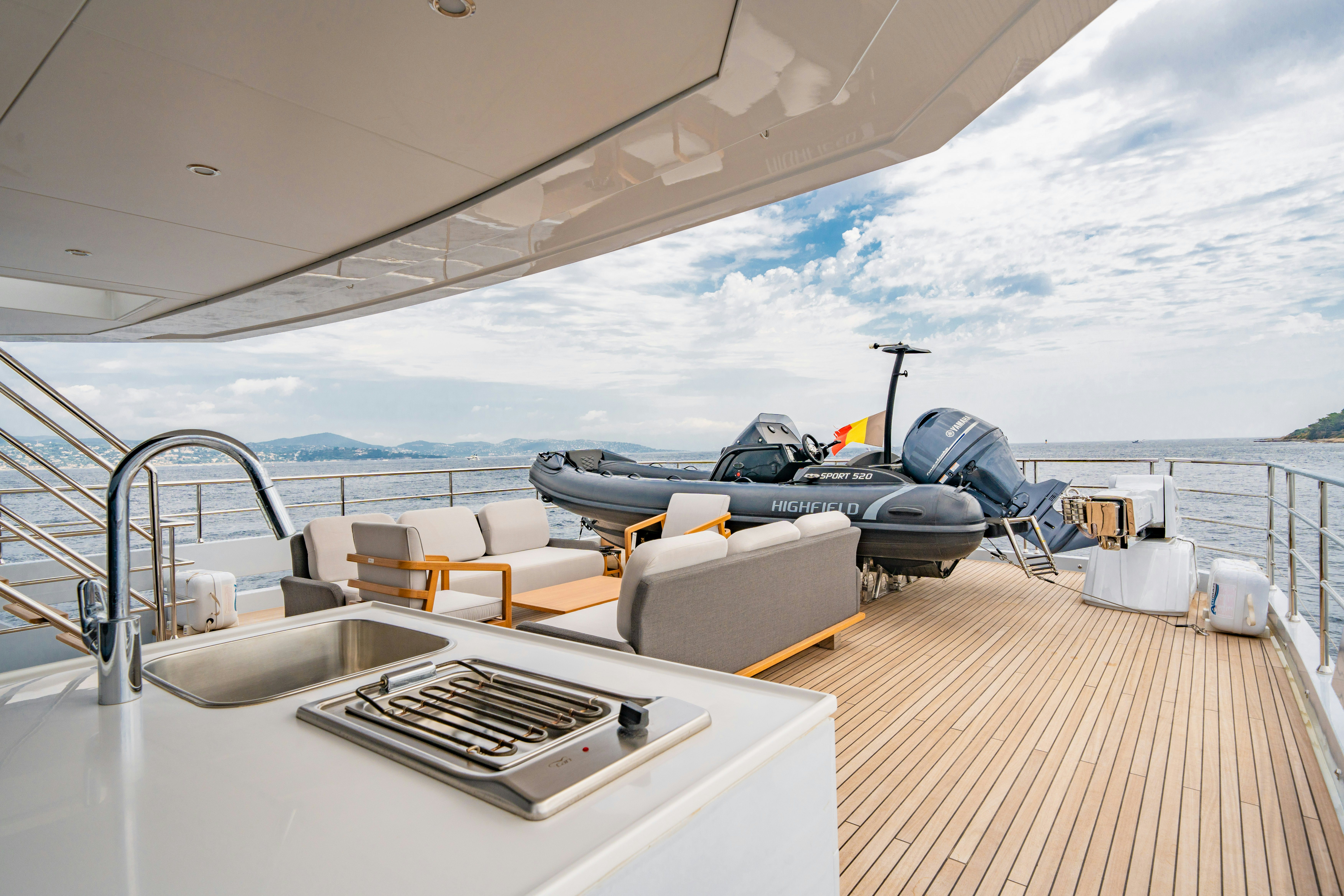 diagram, engineering drawing aboard ICE Yacht for Sale