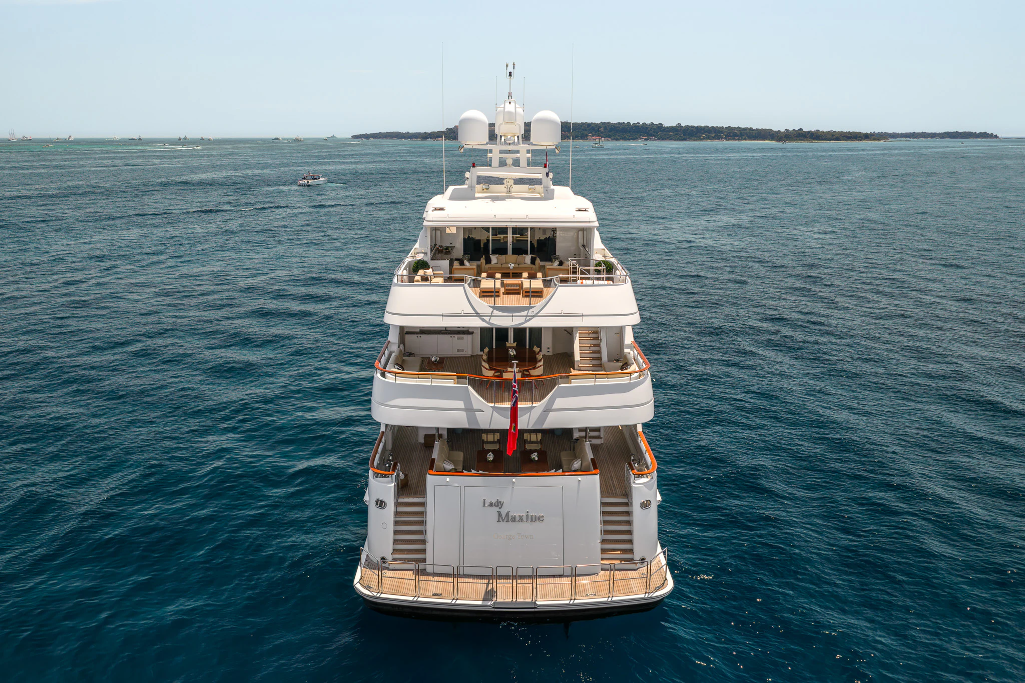 a boat in the water aboard LADY MAXINE Yacht for Sale