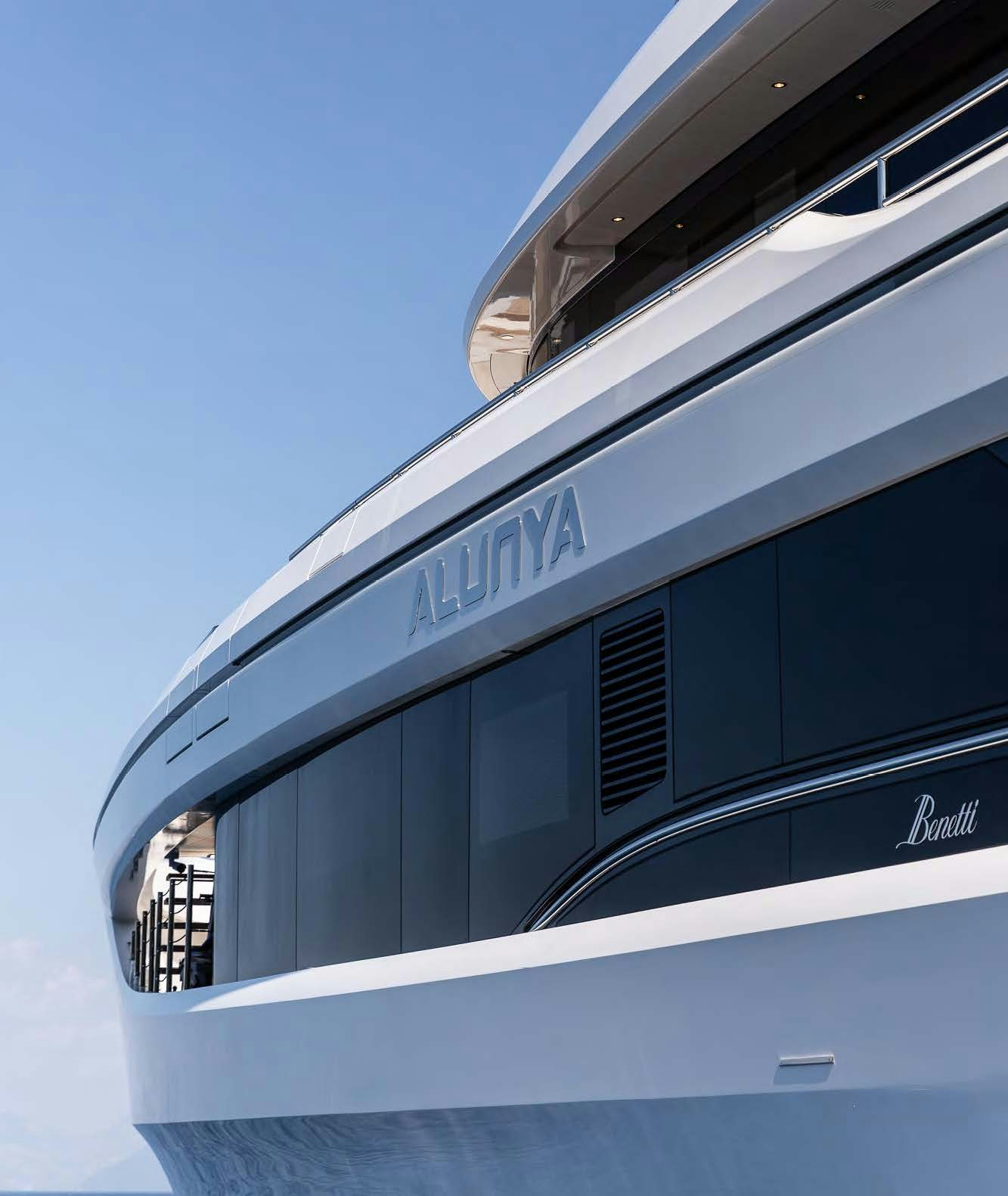 a close-up of a white building aboard ALUNYA Yacht for Charter