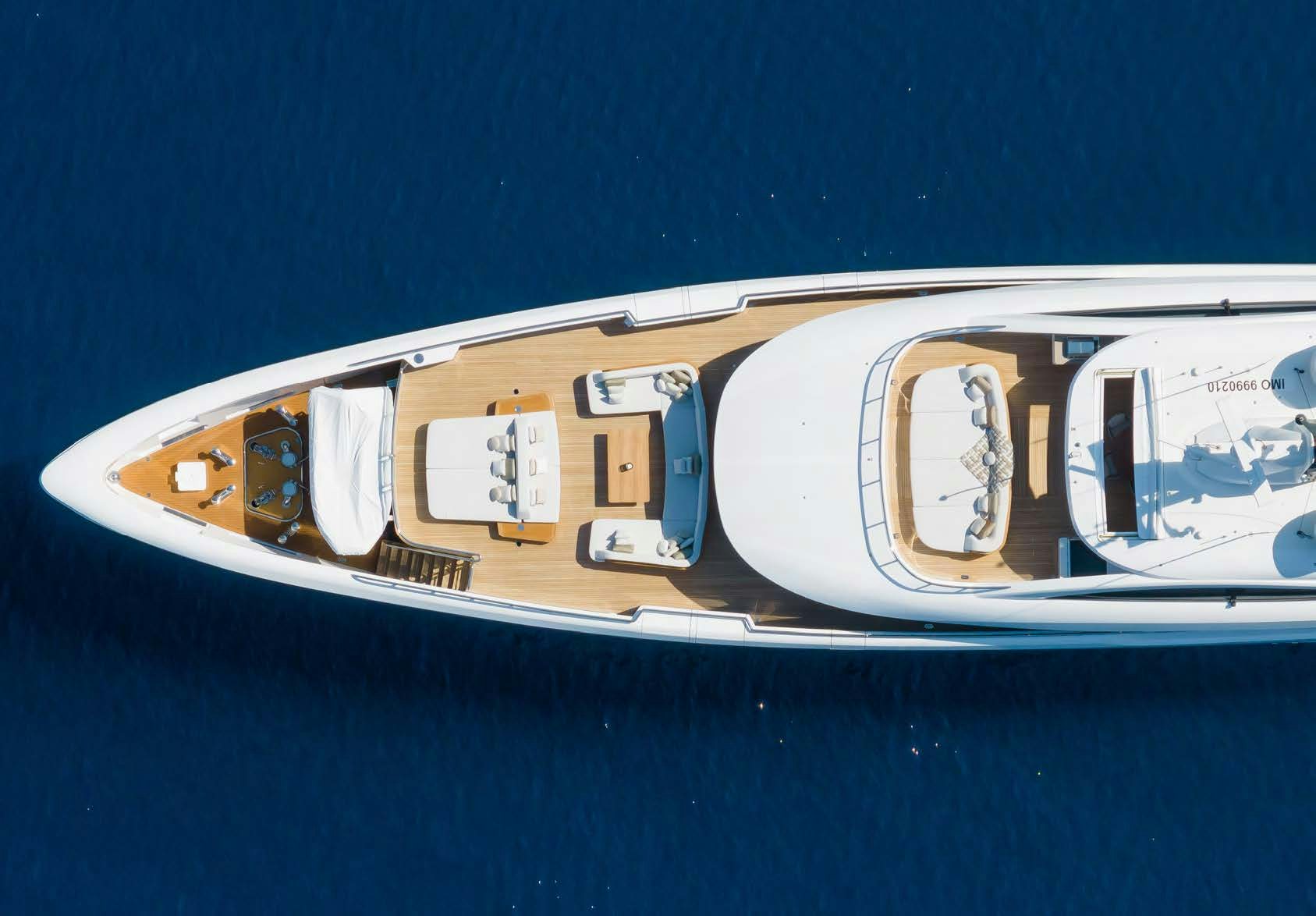 a close-up of a space ship aboard ALUNYA Yacht for Charter