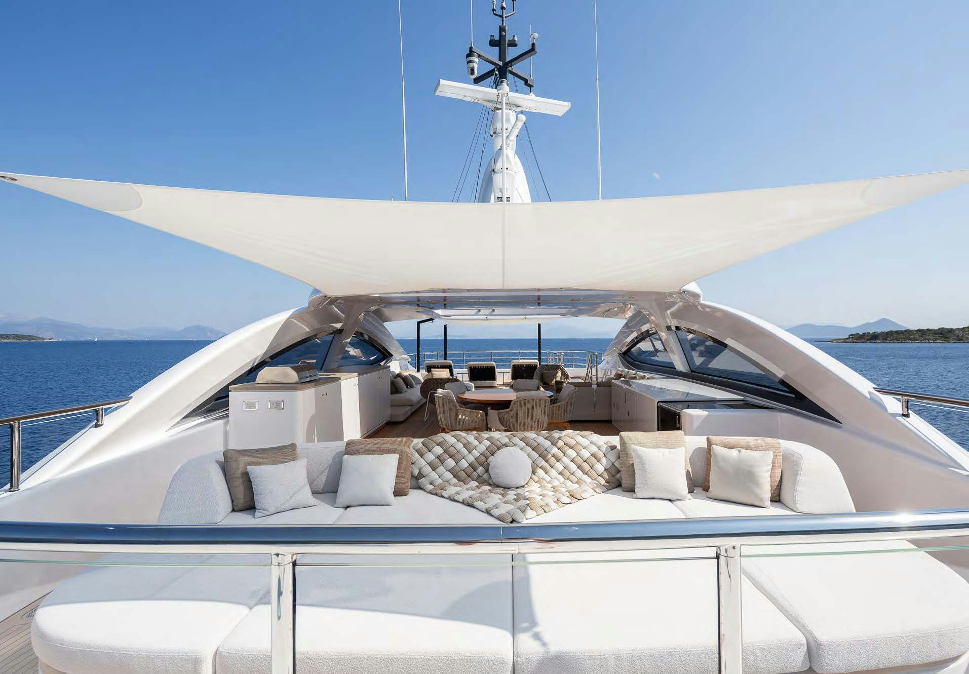 a boat on the water aboard ALUNYA Yacht for Charter