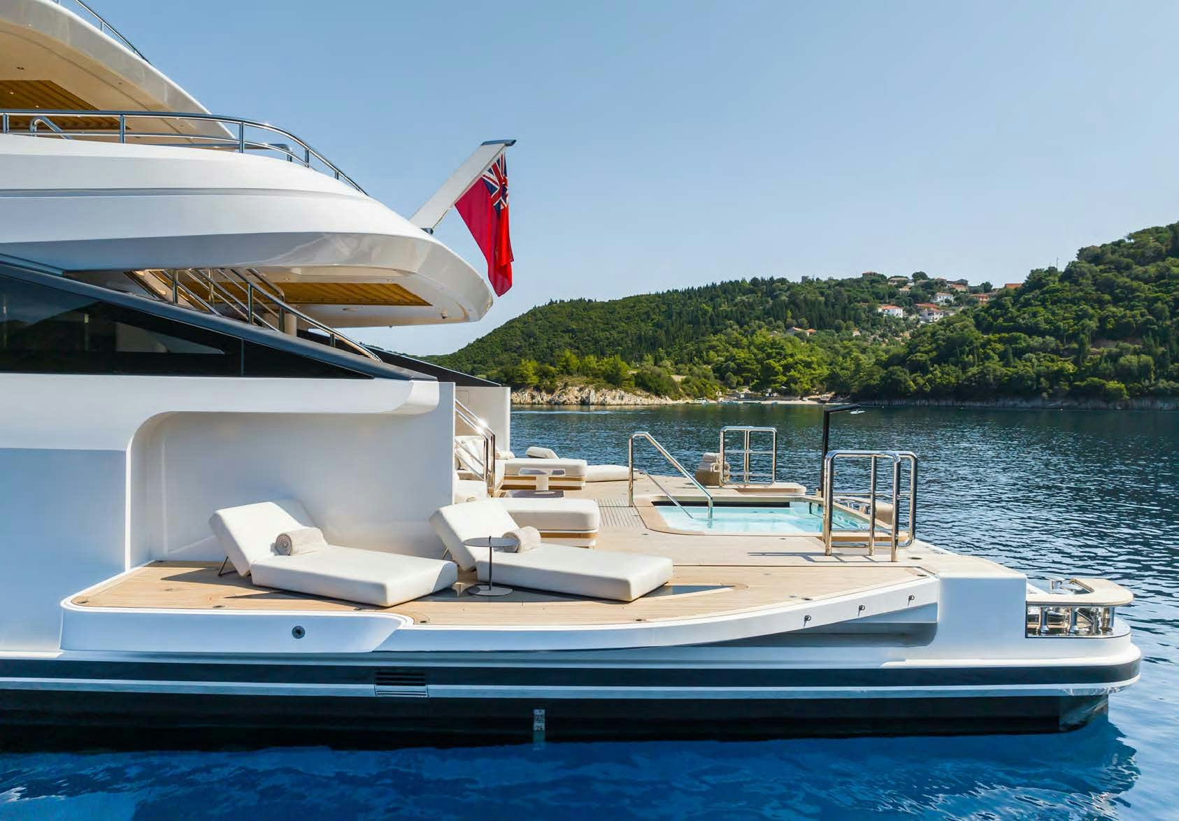 a boat on the water aboard ALUNYA Yacht for Charter