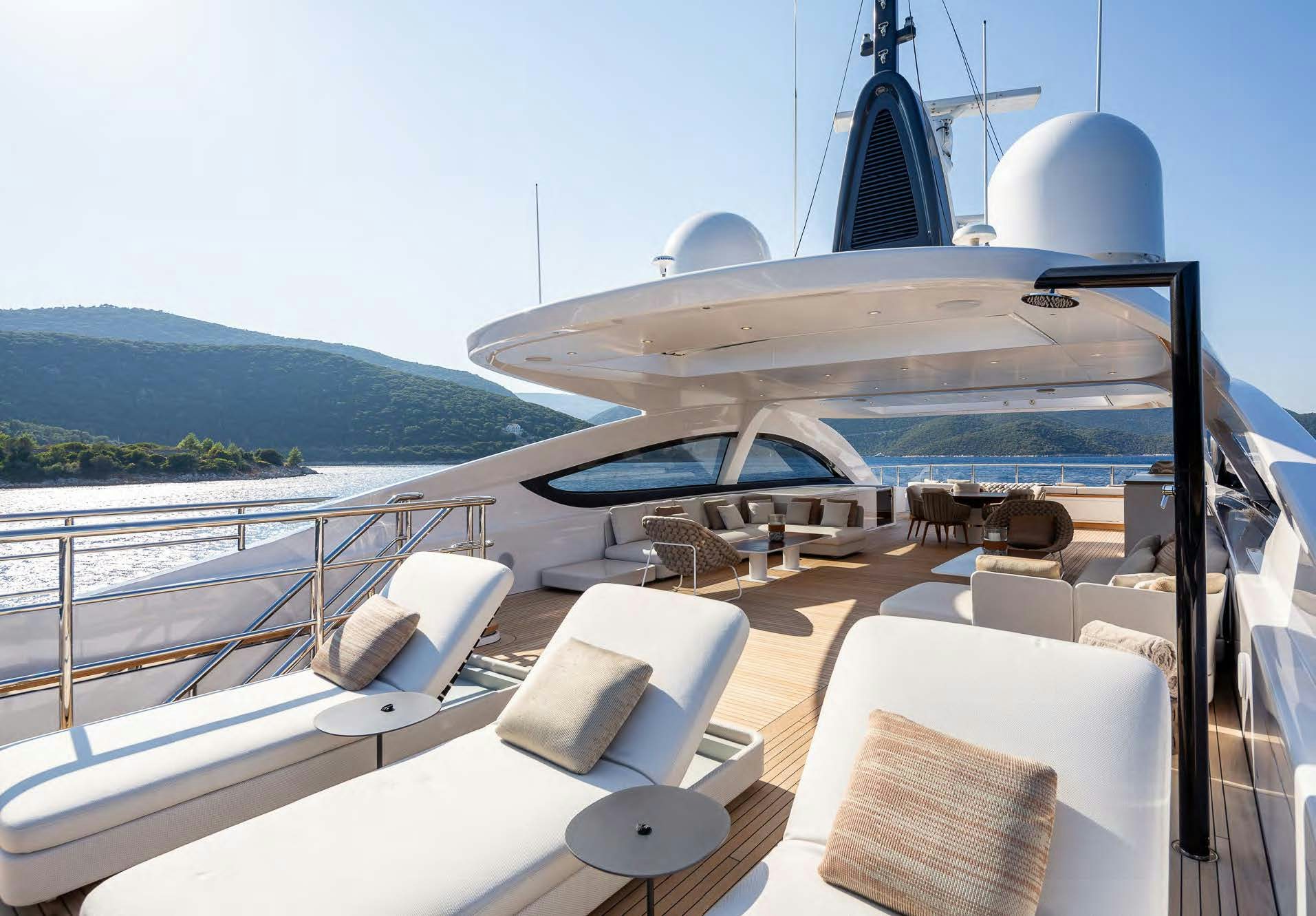 a boat on a boat aboard ALUNYA Yacht for Charter