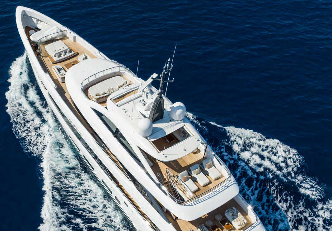 a ship on the water aboard ALUNYA Yacht for Charter