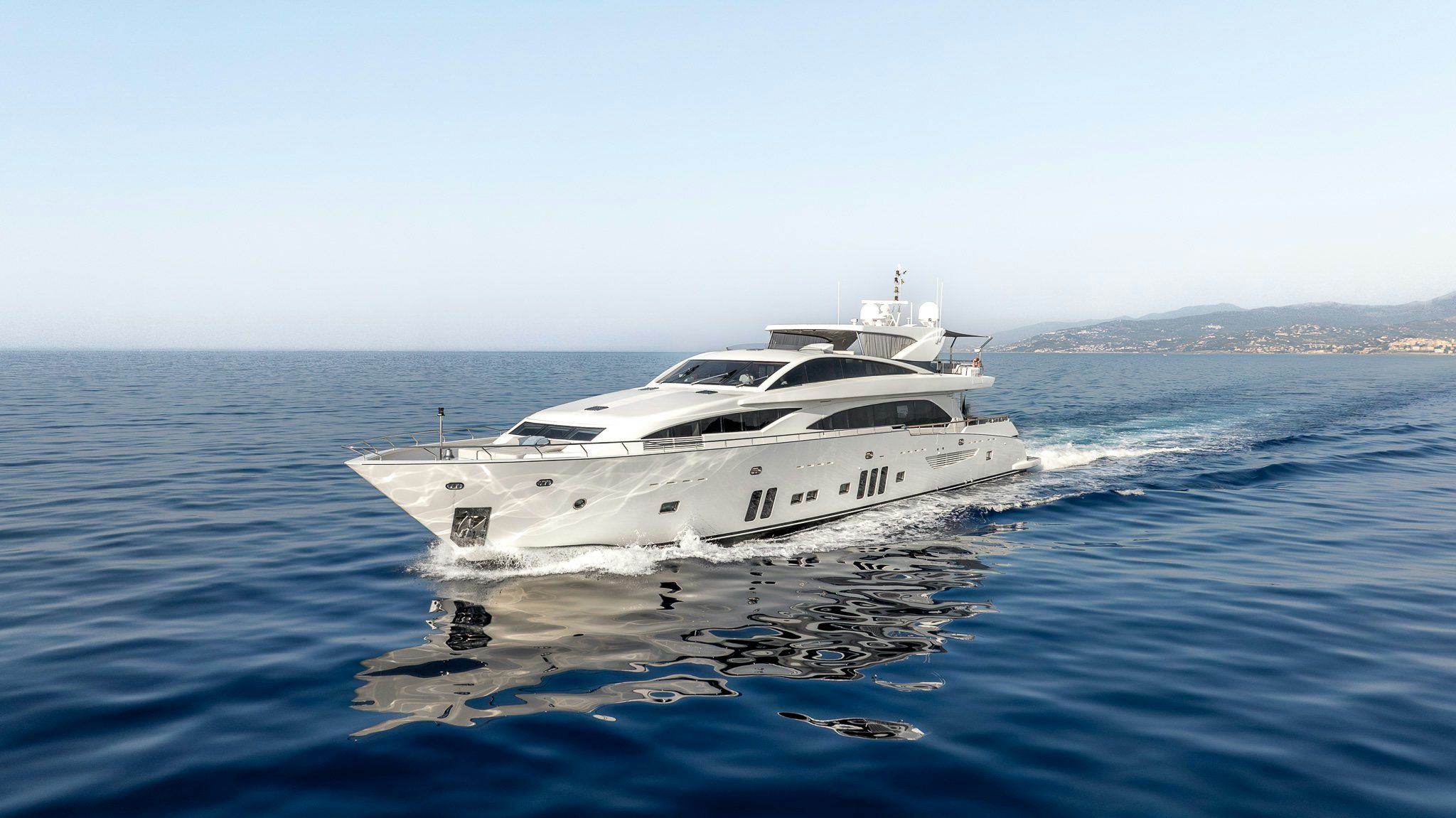 a white yacht on the water aboard ARION Yacht for Sale