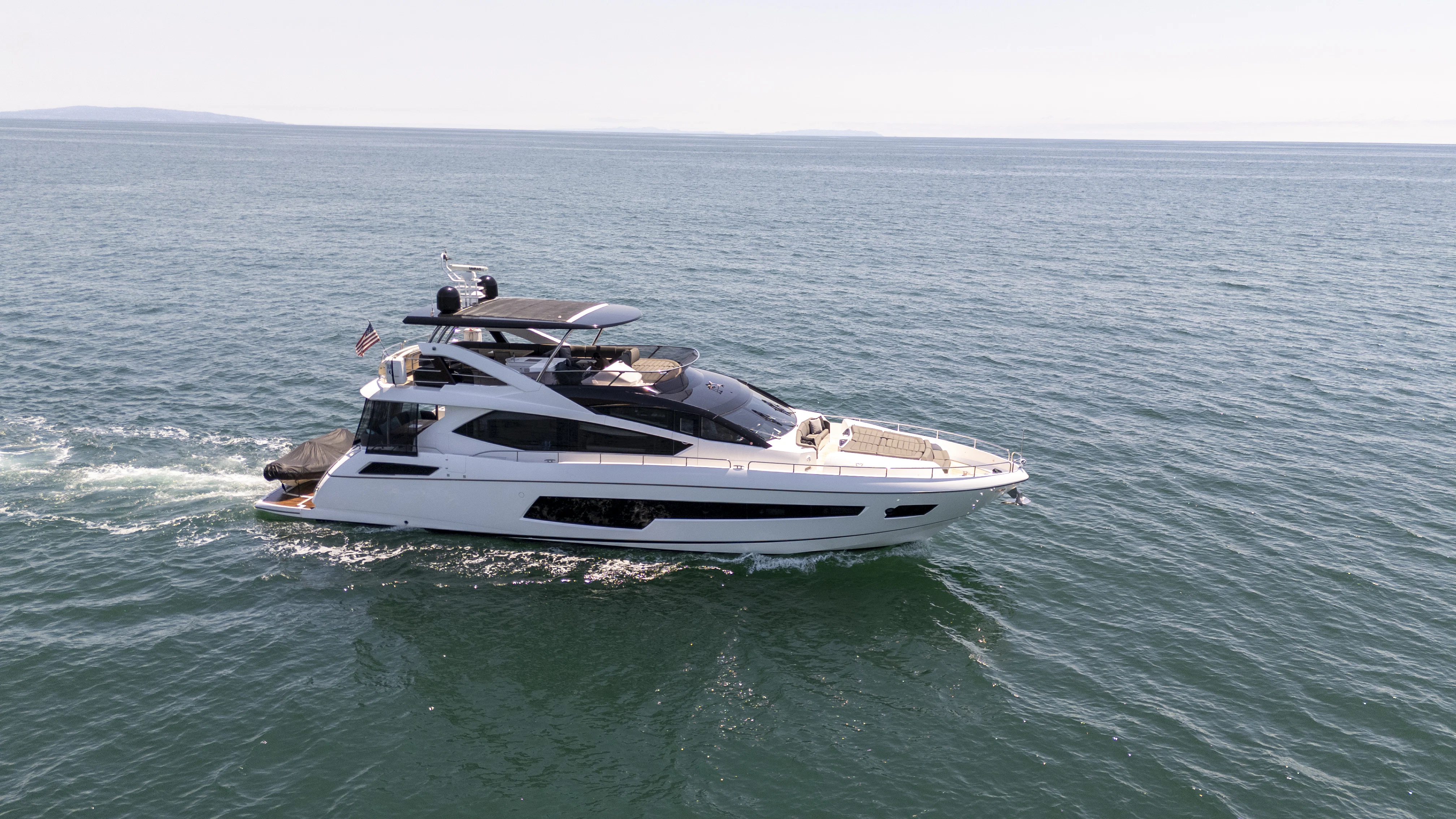 a boat in the water aboard SEA LA VIE Yacht for Sale