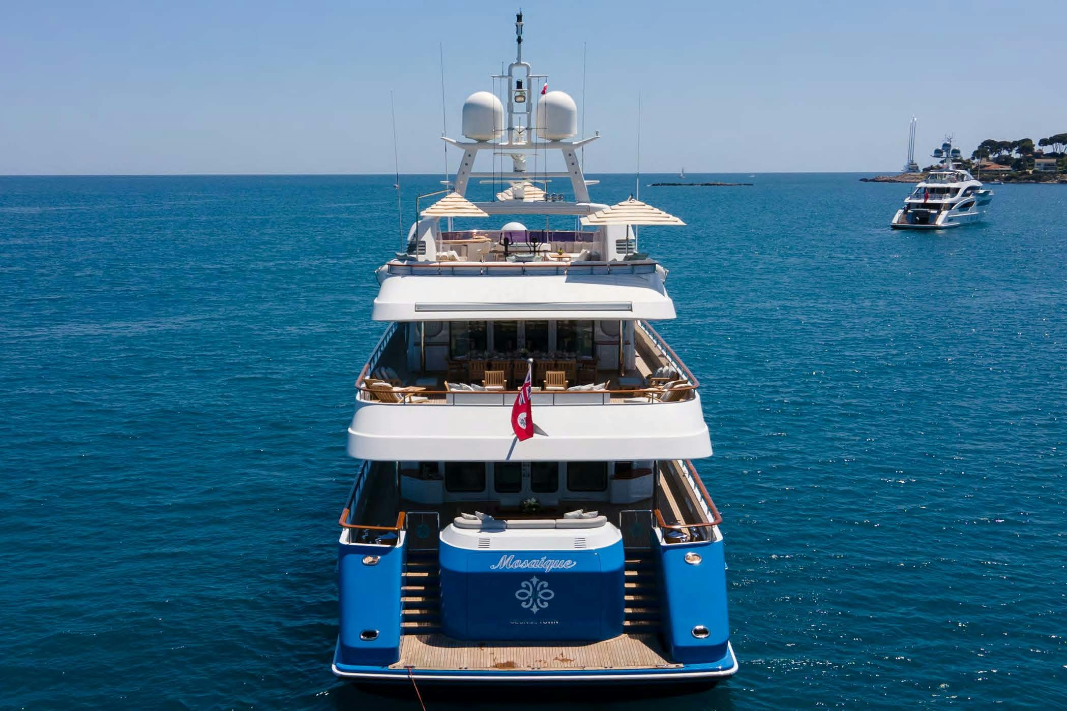 a couple of boats in the water aboard MOSAIQUE Yacht for Sale