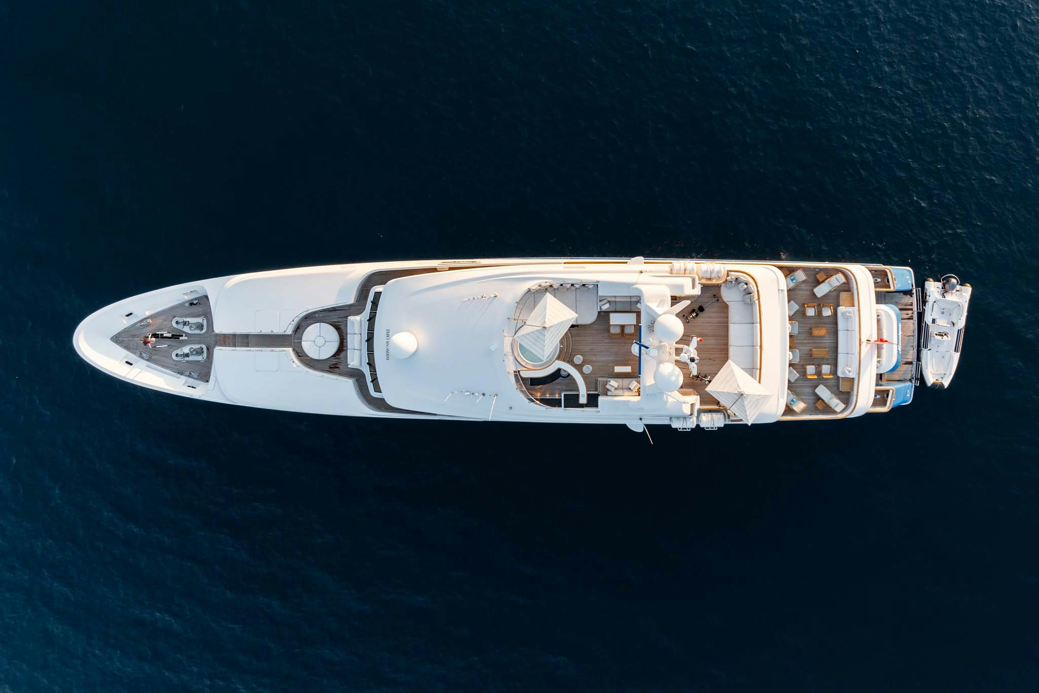 a space ship in the ocean aboard MOSAIQUE Yacht for Charter
