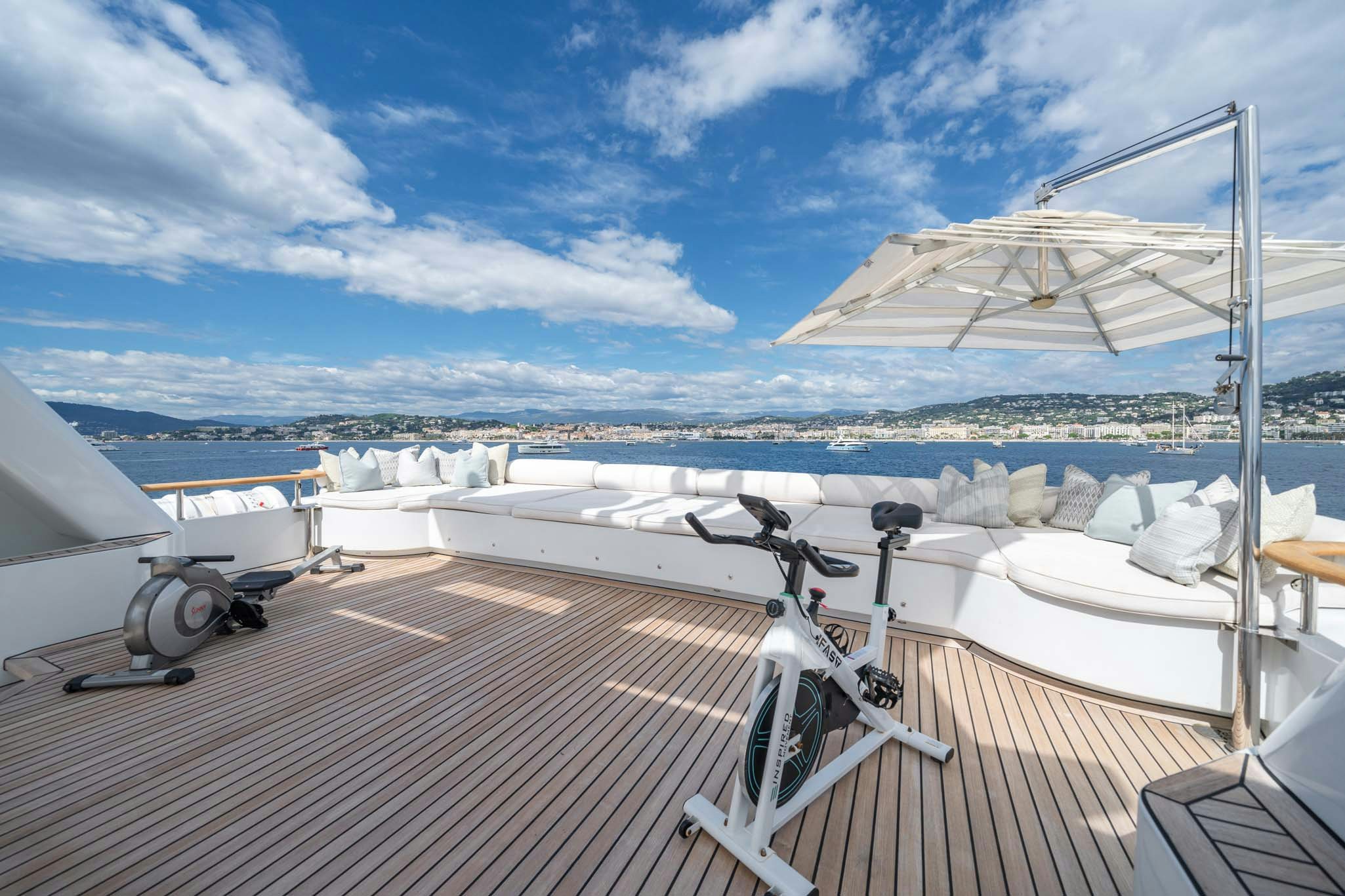 a boat on the water aboard MOSAIQUE Yacht for Charter
