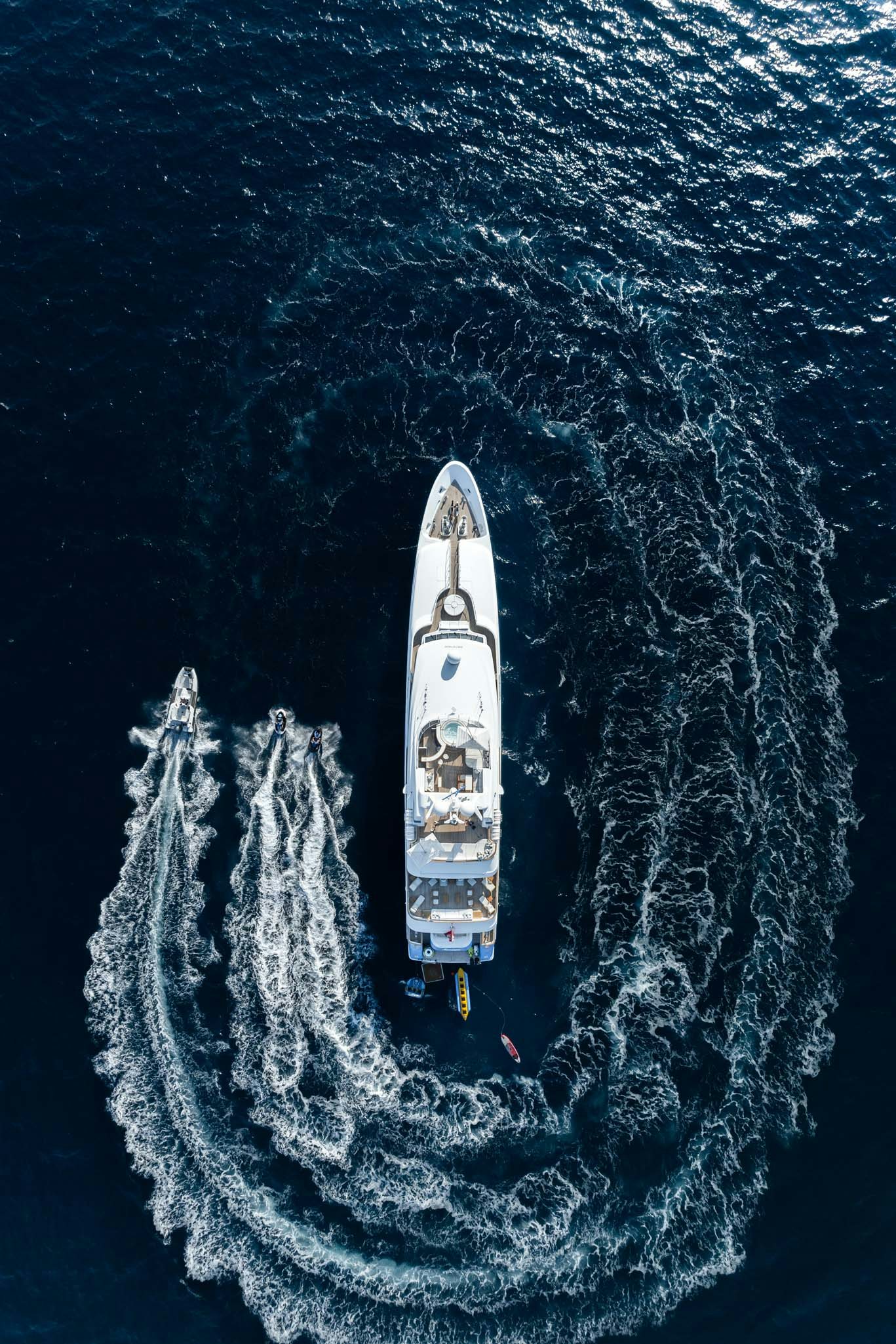 a boat in the water aboard MOSAIQUE Yacht for Charter