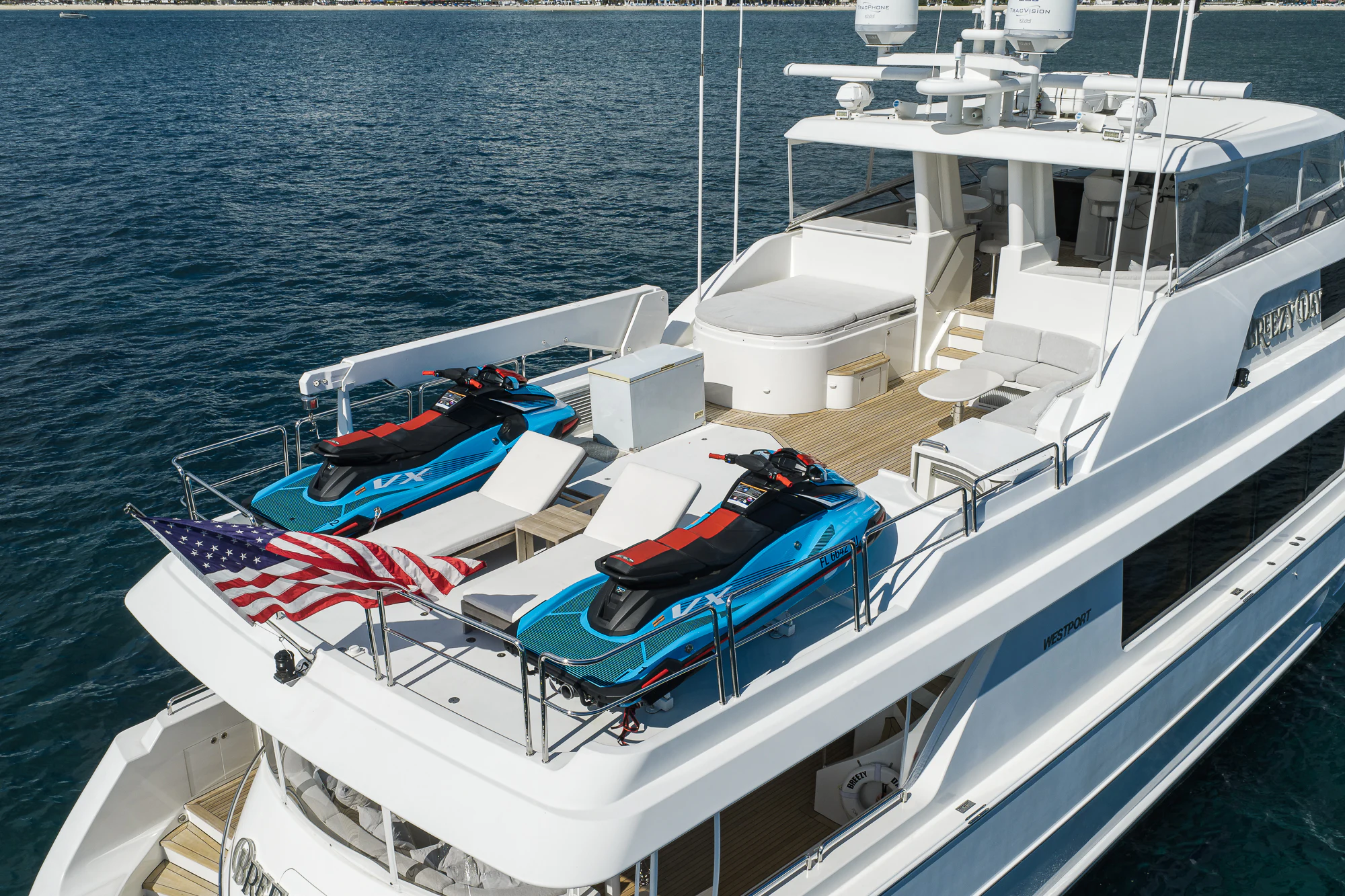 a boat on the water aboard BREEZY DAY Yacht for Sale