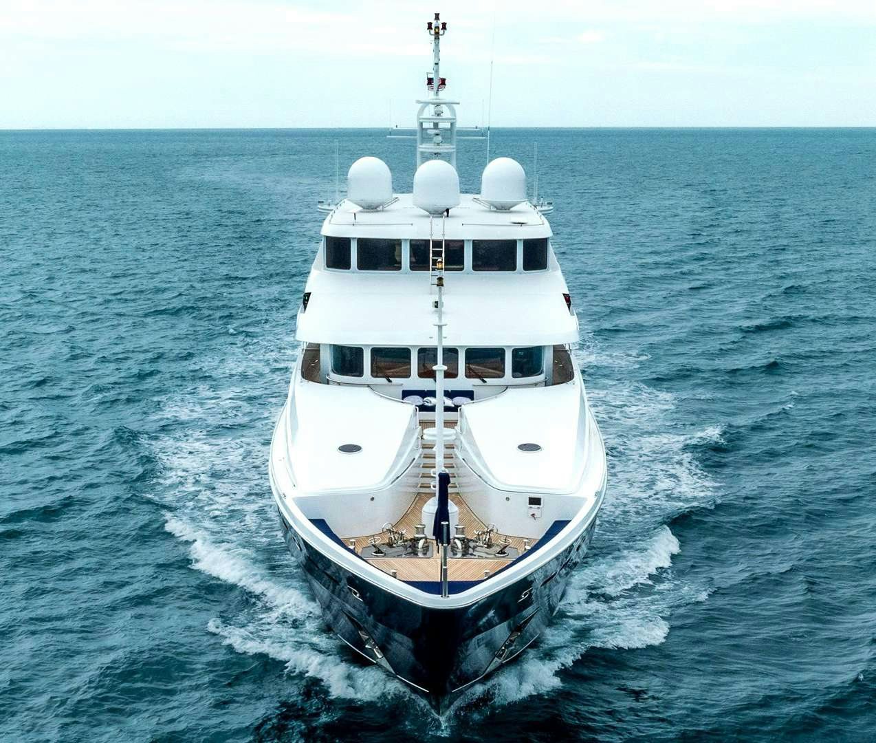 a boat on the water aboard FOCUS Yacht for Sale