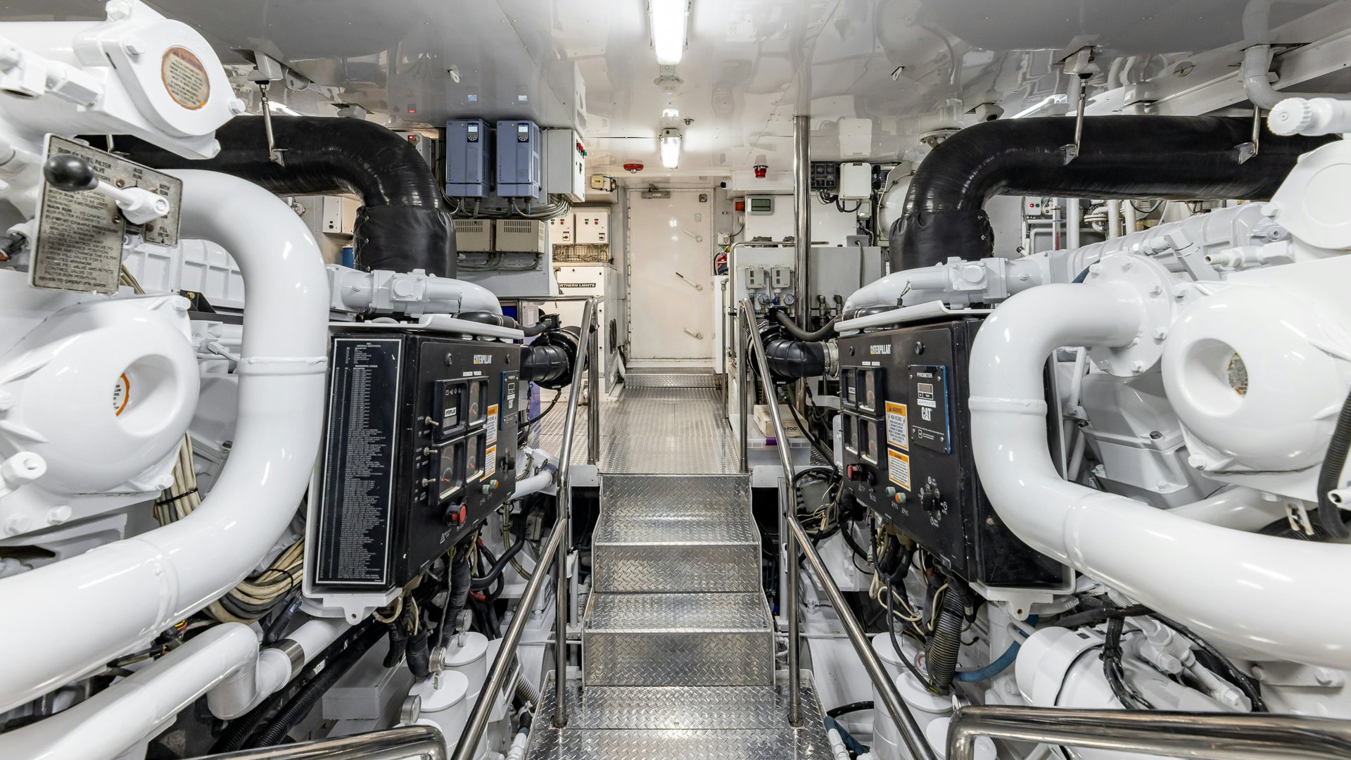 a room with several machines aboard FOCUS Yacht for Sale