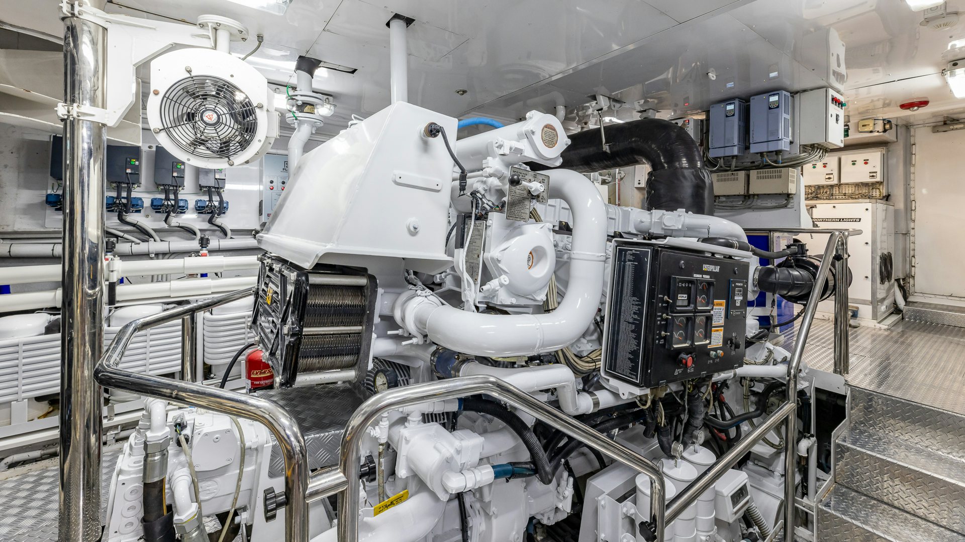 a machine in a factory aboard FOCUS Yacht for Sale