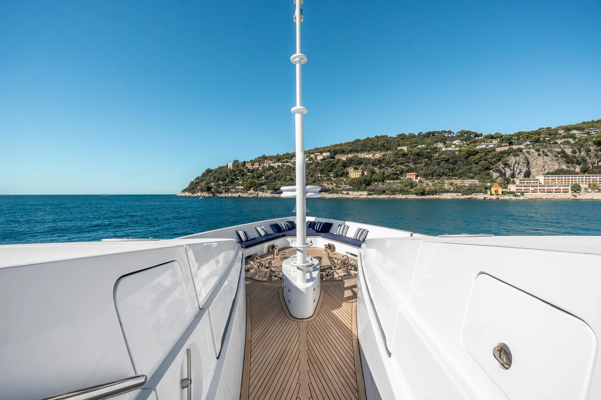 a boat on a body of water aboard KAJAK Yacht for Sale