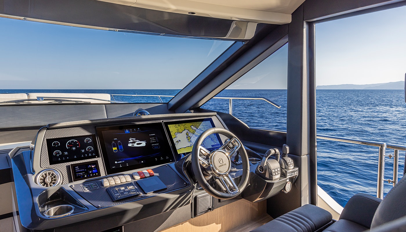 inside of a boat aboard ABSOLUTE 56 FLYBRIDGE Yacht for Sale