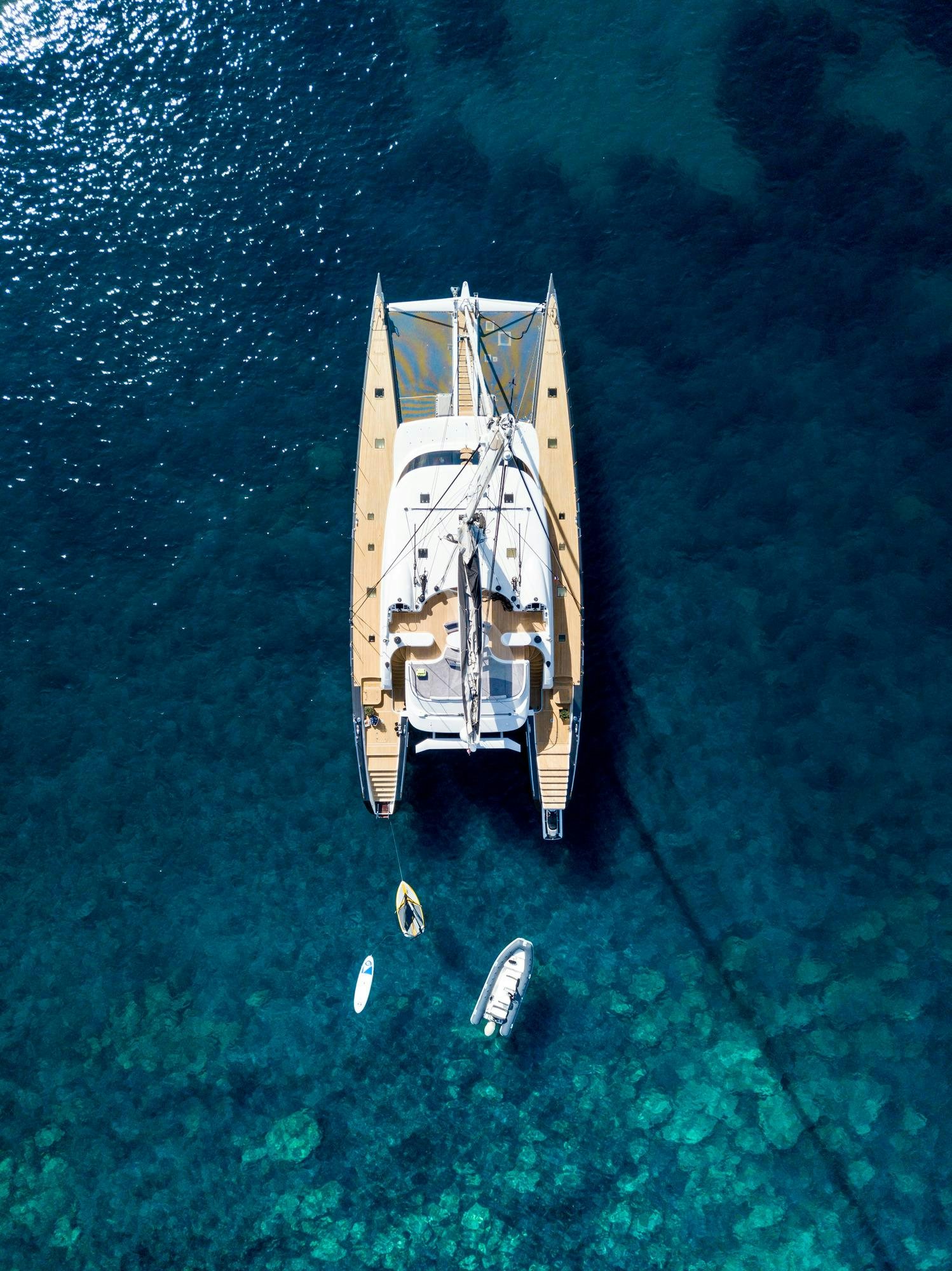 a ship in the water aboard ALLURES Yacht for Charter