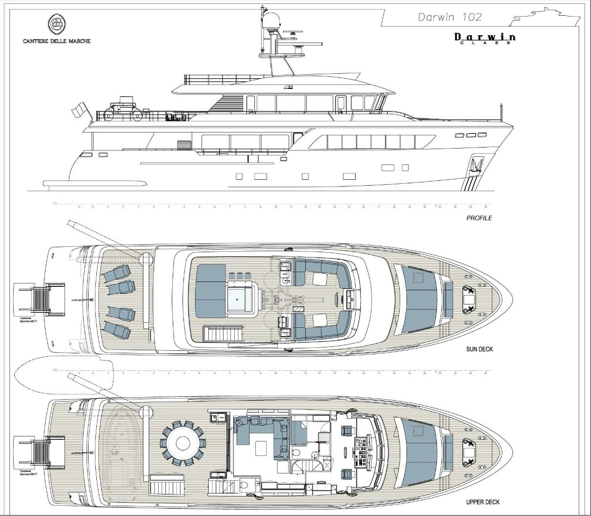 diagram, engineering drawing, schematic aboard CAPE COD II Yacht for Sale