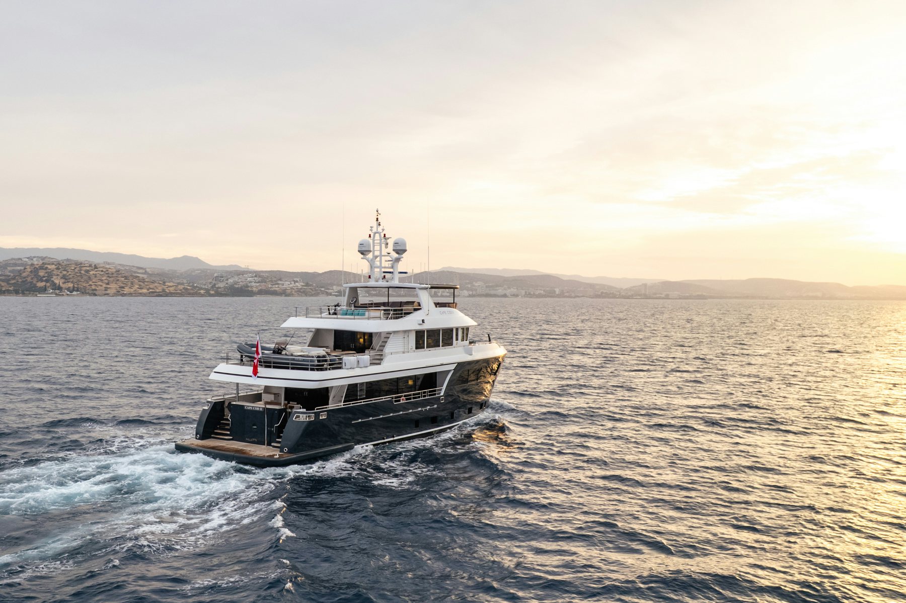 a boat in the water aboard CAPE COD II Yacht for Sale