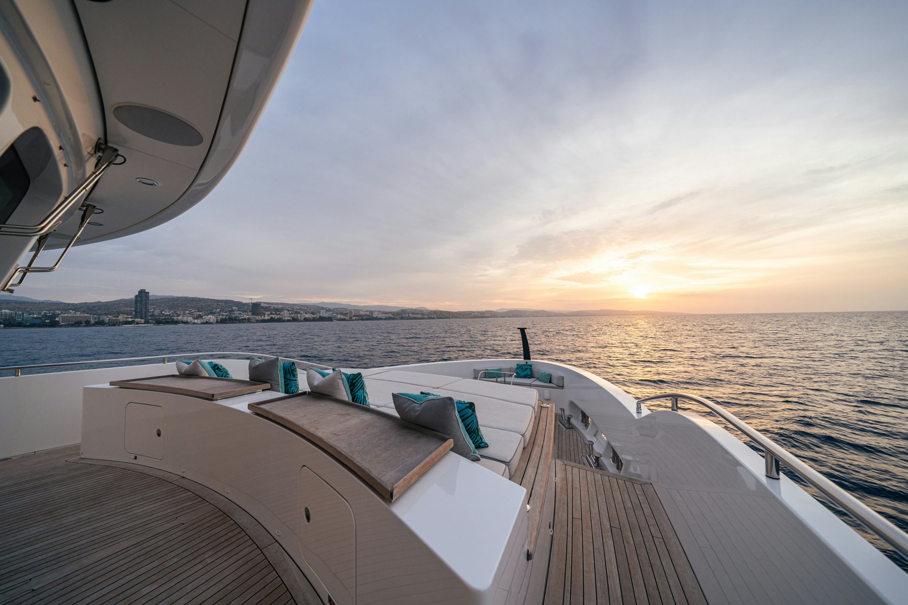 a boat on a large body of water aboard CAPE COD II Yacht for Sale